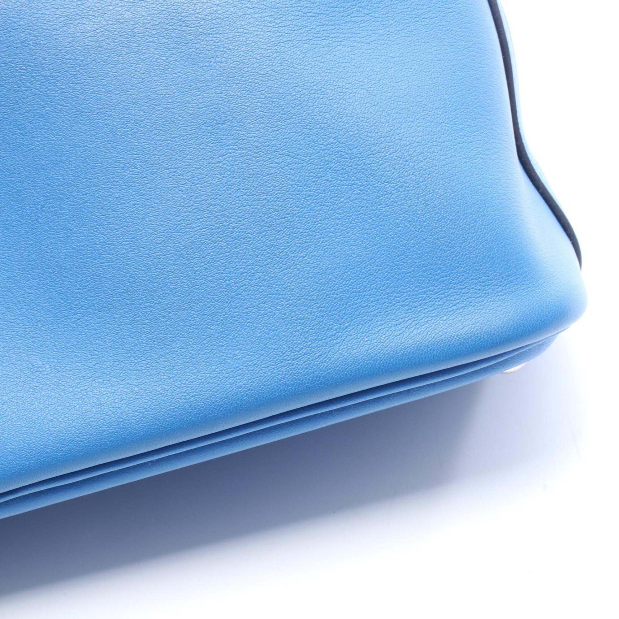 Hermes Blue Swift Leather Handbag (Pre-Owned)