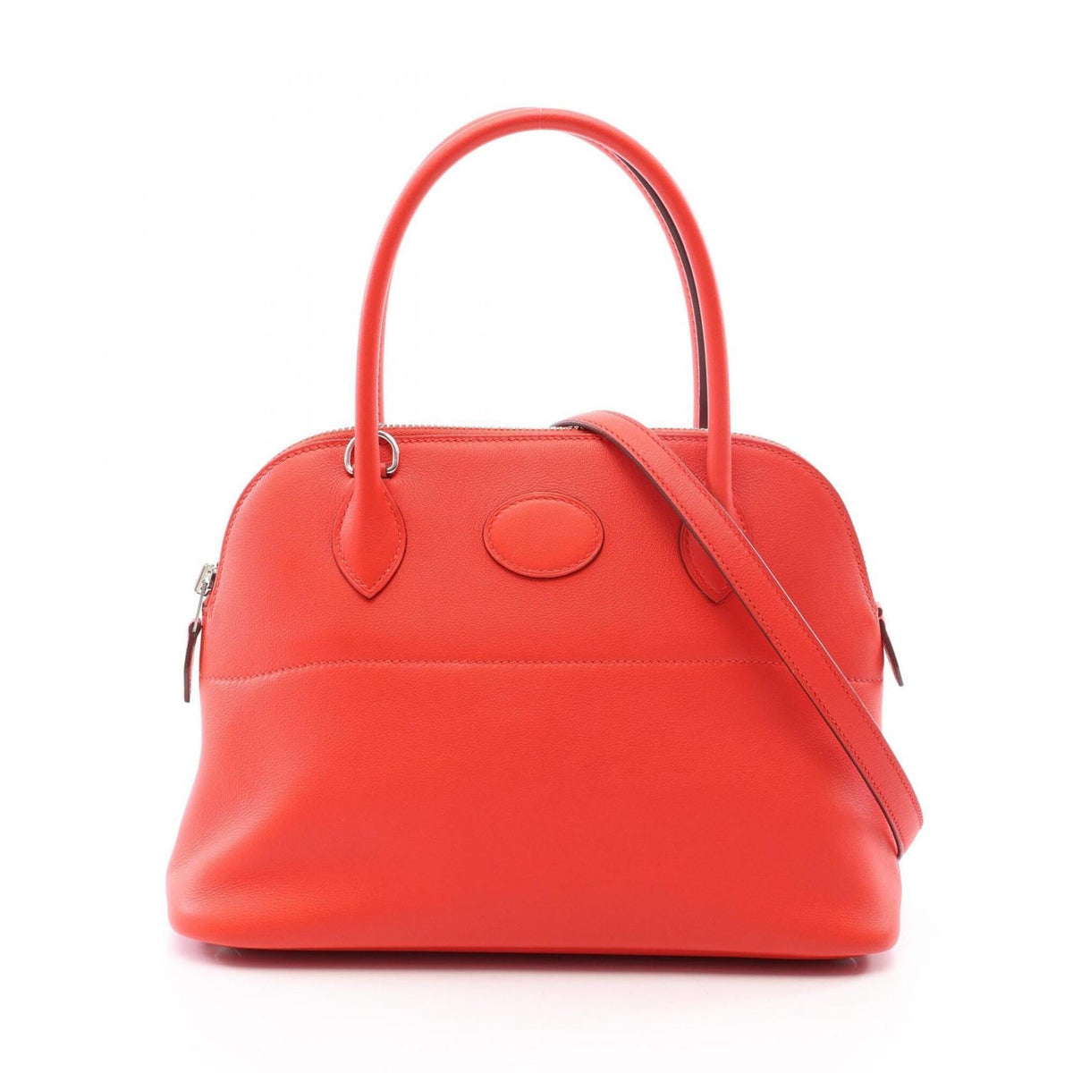 Hermes Red Color Swift Leather Handbag (Pre-Owned)