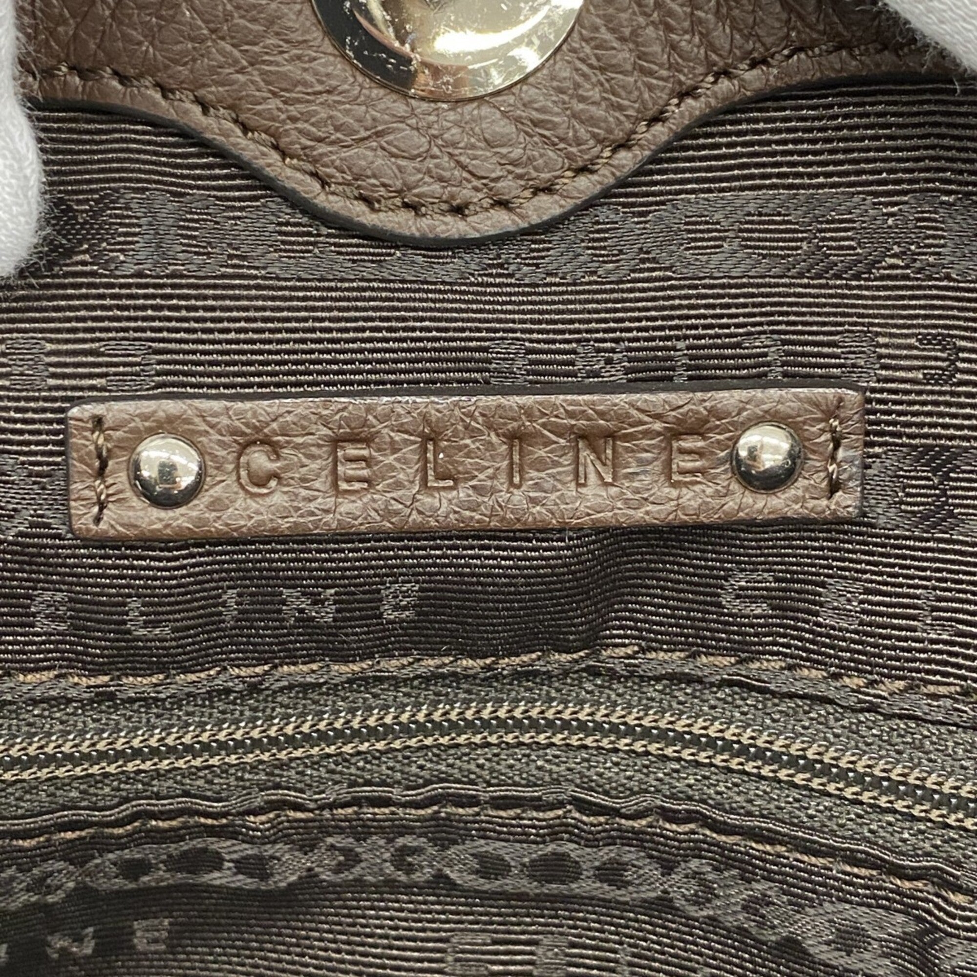 Celine Brown Leather Tote Bag (Pre-Owned)