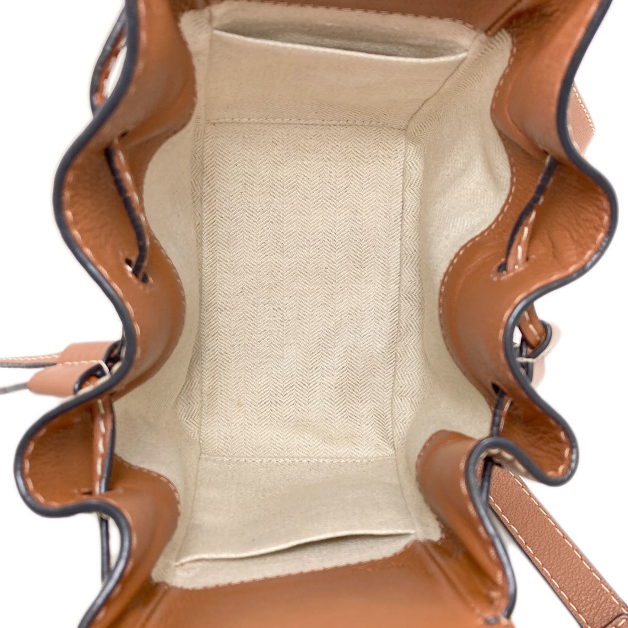 Loewe Brown Canvas Handbag (Pre-Owned)