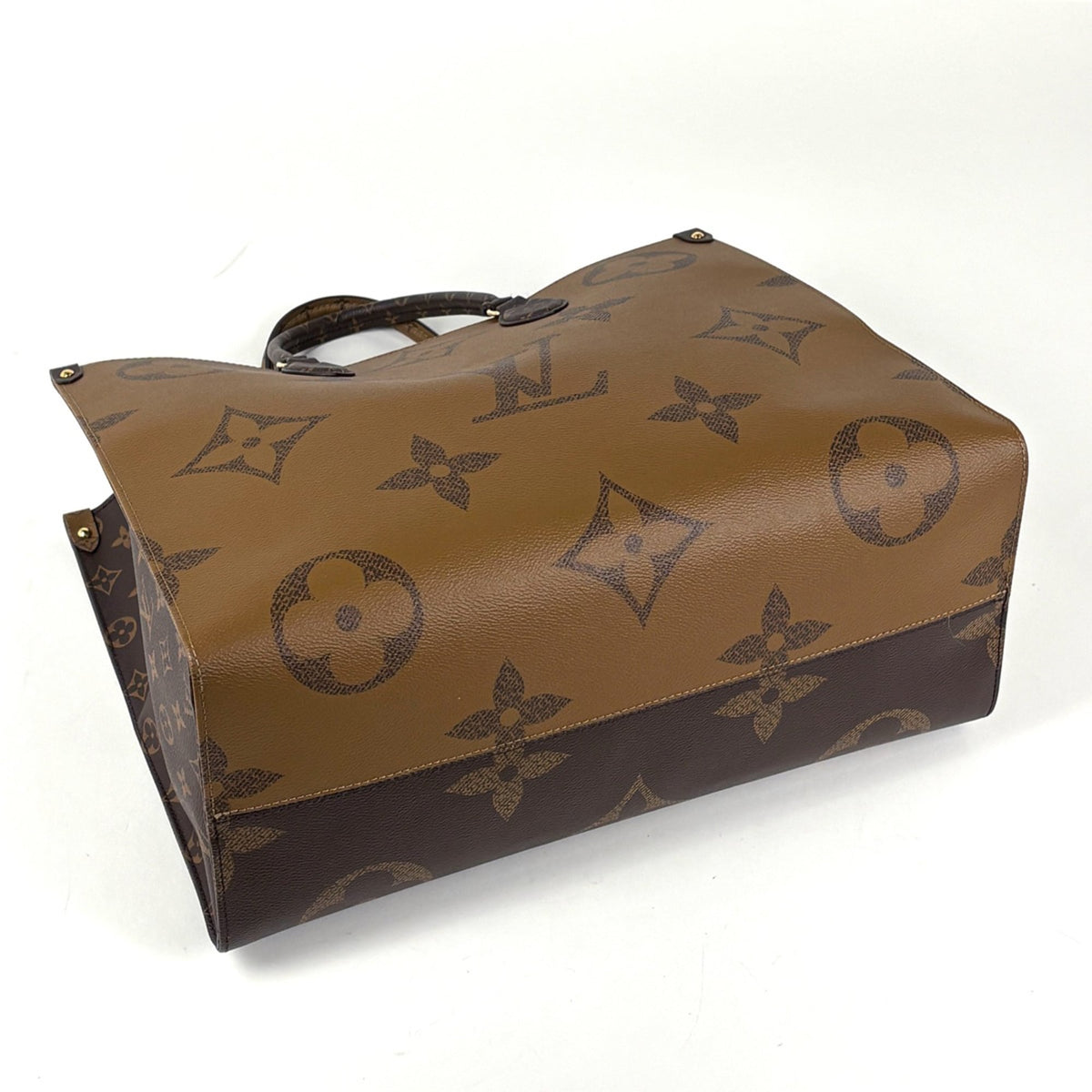 Louis Vuitton Brown Monogram Reverse Tote Bag (Pre-Owned)