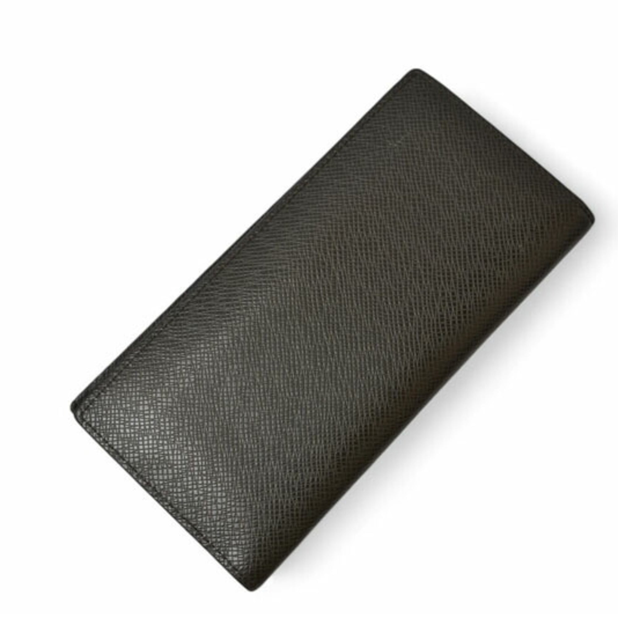 Louis Vuitton Ardoise Navy Leather Long Wallet (Bi-Fold) (Pre-Owned)