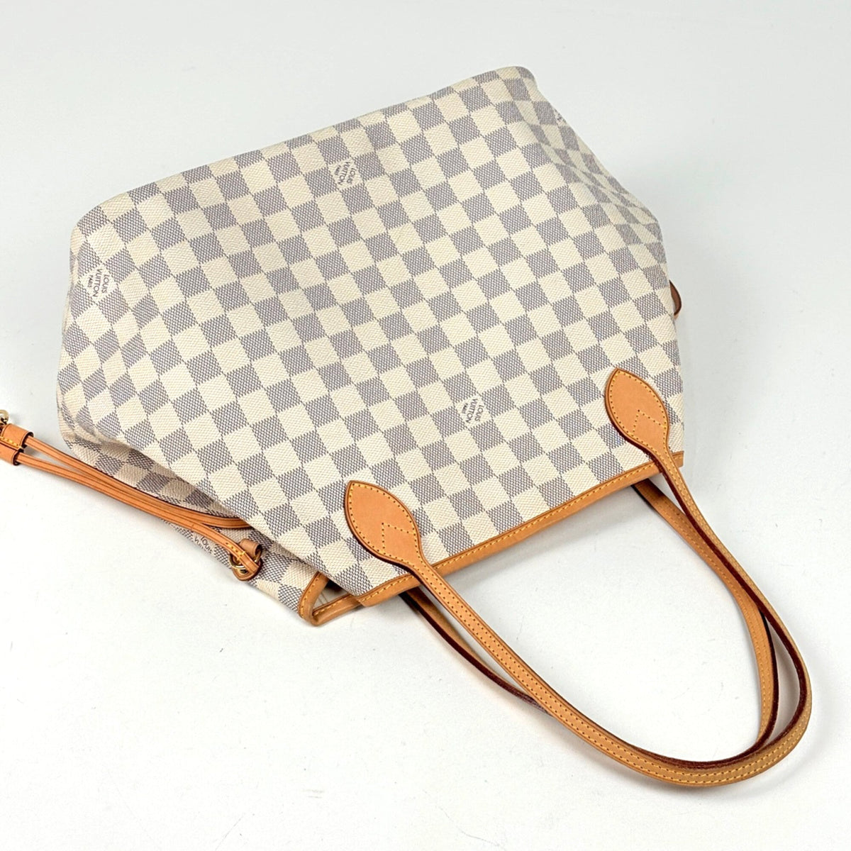 Louis Vuitton White Damier Azur Tote Bag (Pre-Owned)