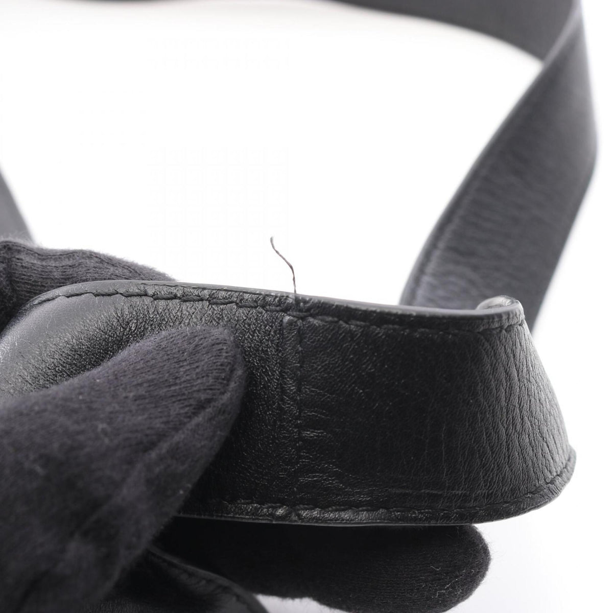 Bottega Veneta Black Leather Handbag Shoulder Bag (Pre-Owned)