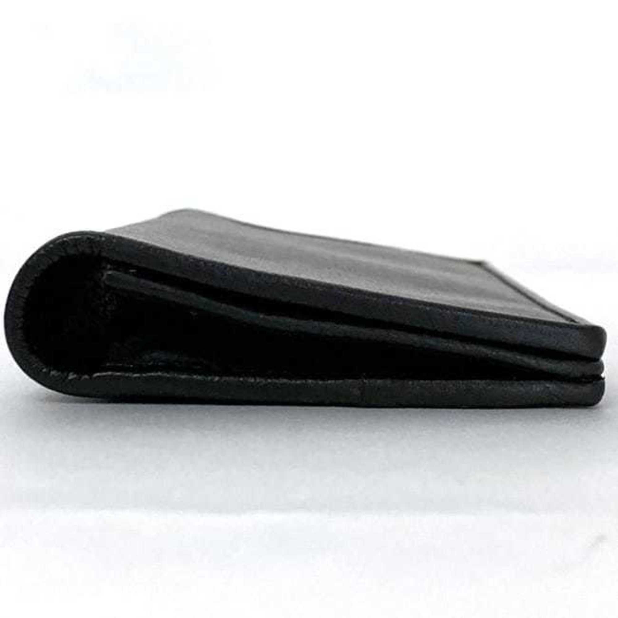 Dunhill Black Leather Long Wallet (Bi-Fold) (Pre-Owned)