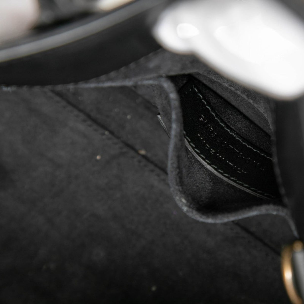 Saint Laurent Black Leather Handbag Shoulder Bag (Pre-Owned)
