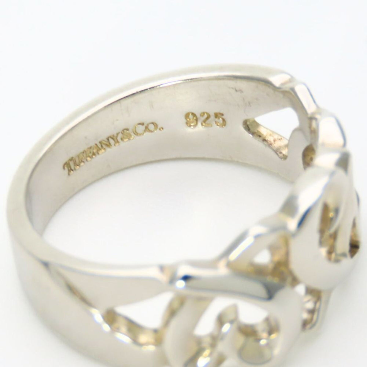 Tiffany Silver Silver 925 Band Ring (Pre-Owned)