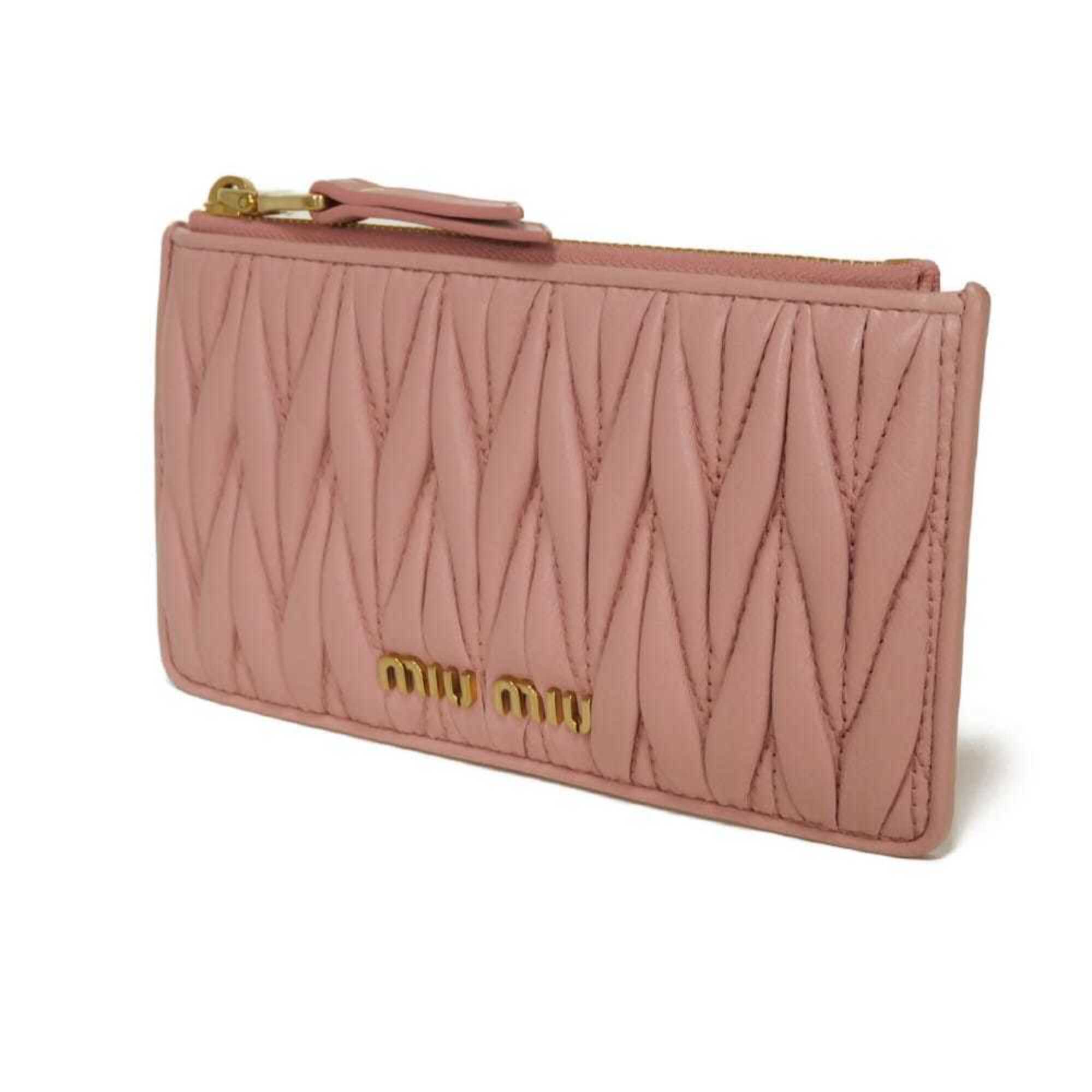 Miu Miu Pink Leather Coin Purse/Coin Case (Pre-Owned)