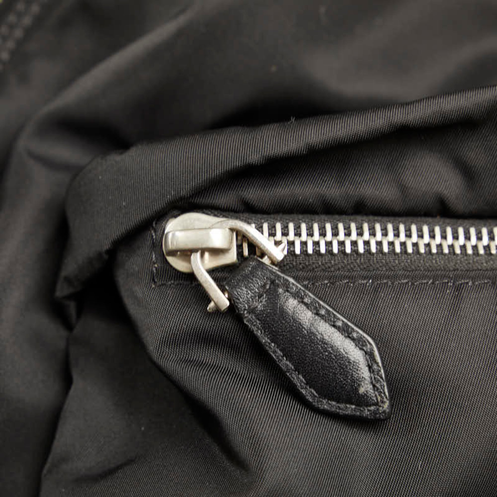 Givenchy Black Nylon Leather Clutch Bag (Pre-Owned)