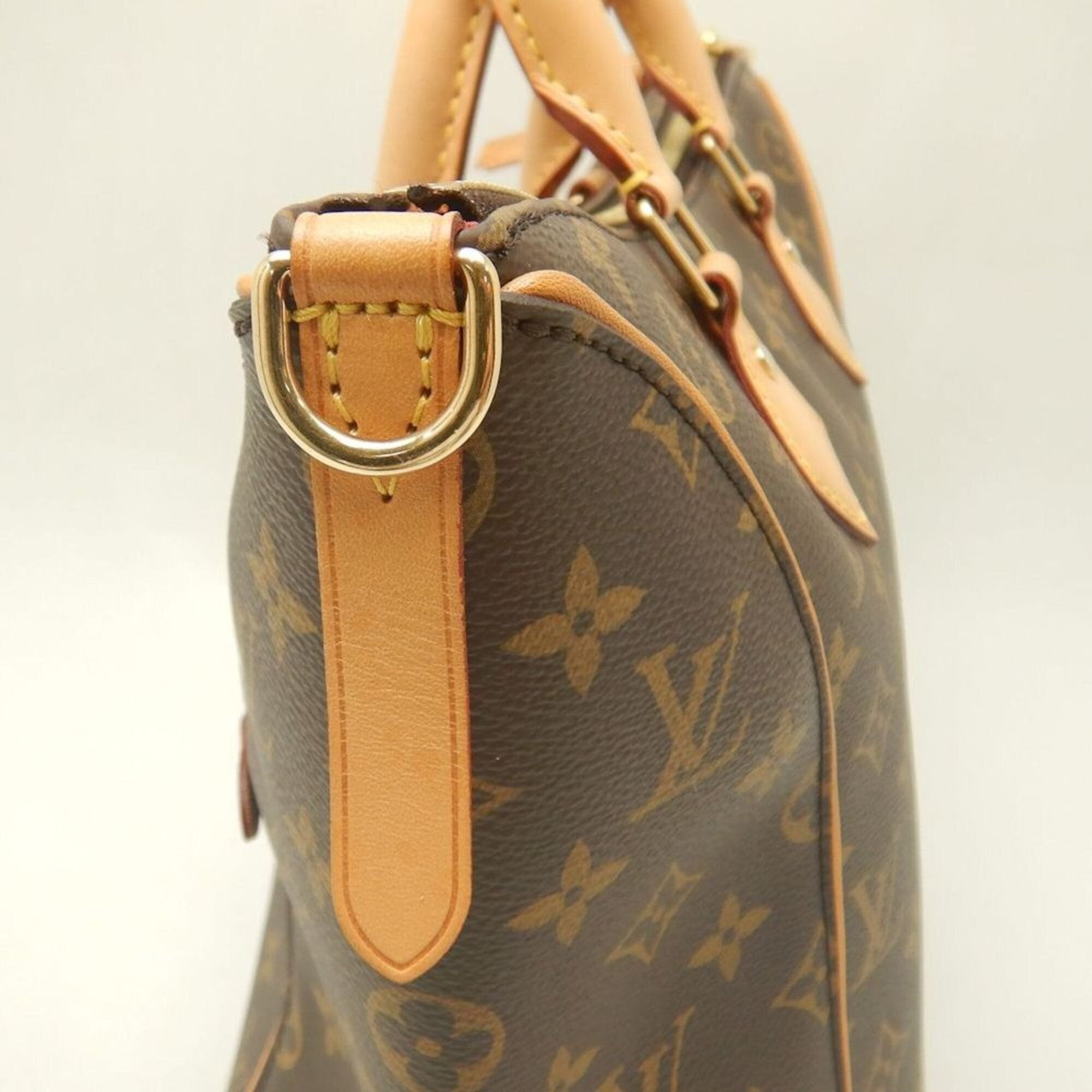 Louis Vuitton Brown Monogram Canvas Handbag (Pre-Owned)