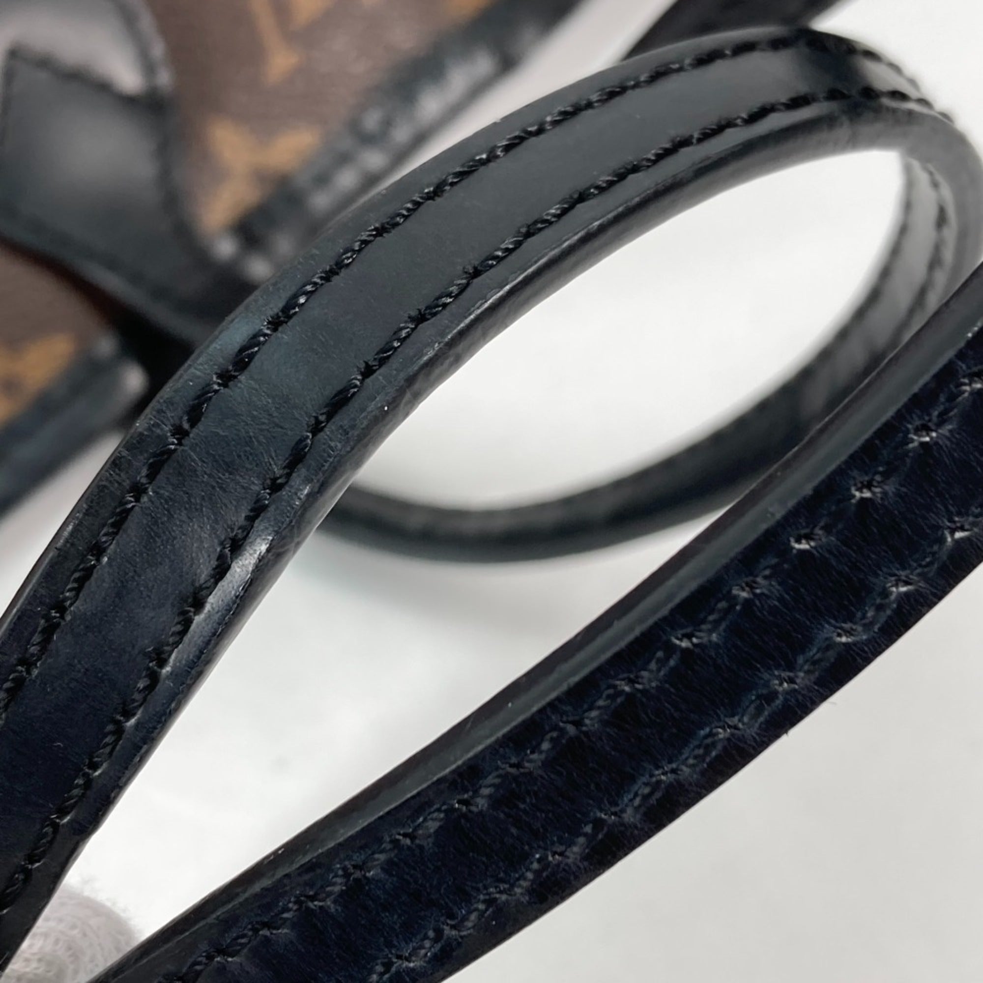 Louis Vuitton Black Brown Monogram Shoulder Bag Tote Bag (Pre-Owned)