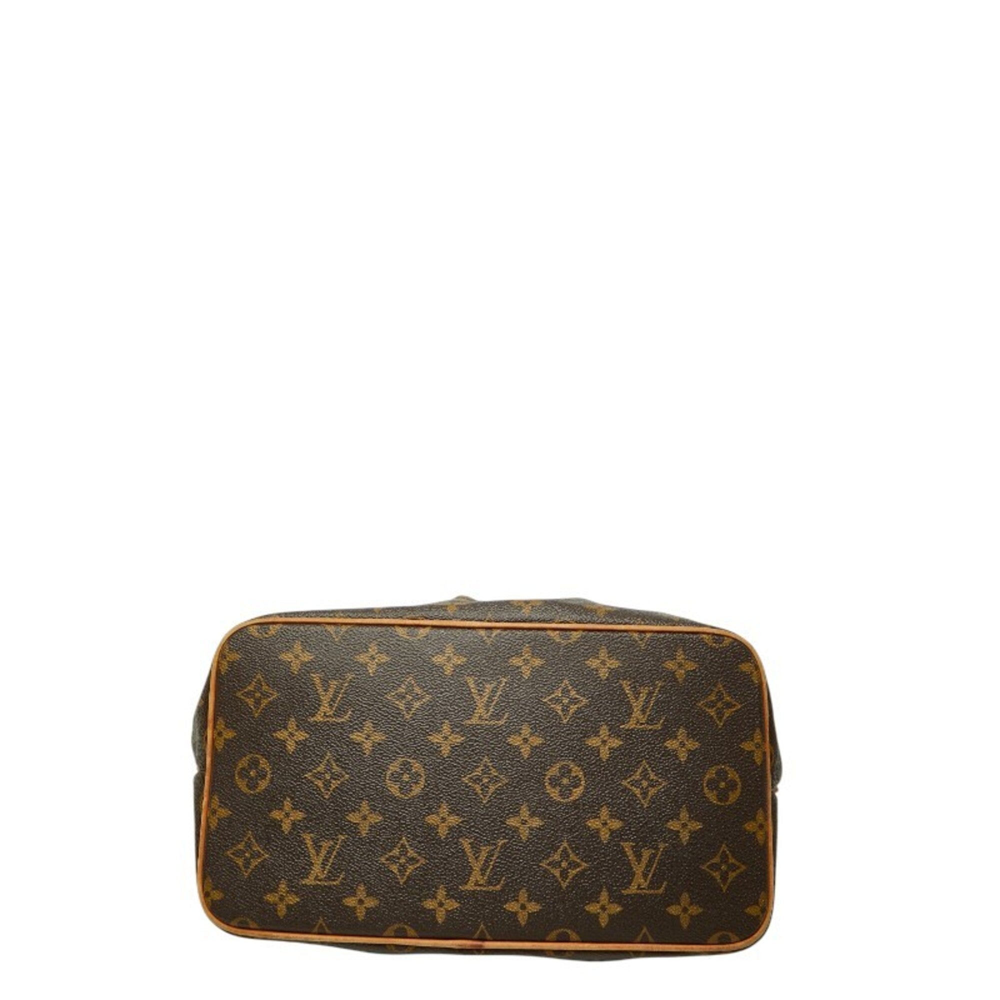 Louis Vuitton Black Brown Pvc Leather Handbag (Pre-Owned)
