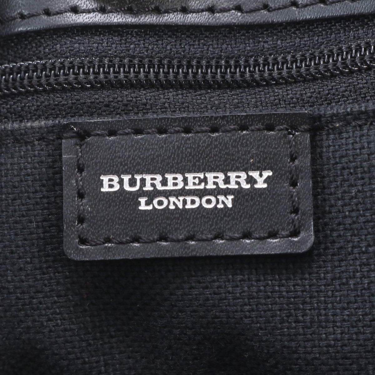 Burberry Beige Leather Coated Canvas Handbag Shoulder Bag Tote Bag (Pre-Owned)
