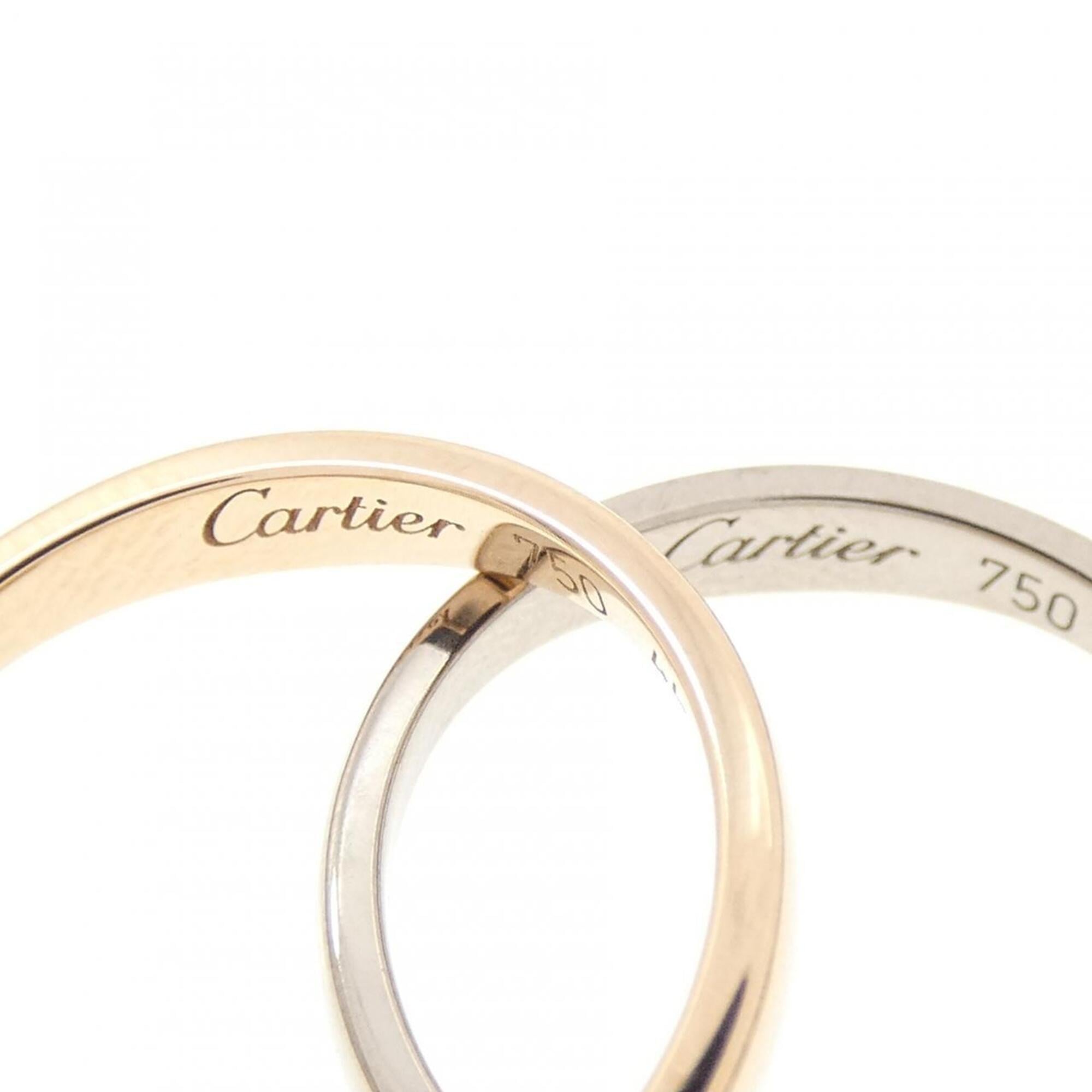 Cartier Pink Gold (18K) White Gold (18K) Band Ring (Pre-Owned)