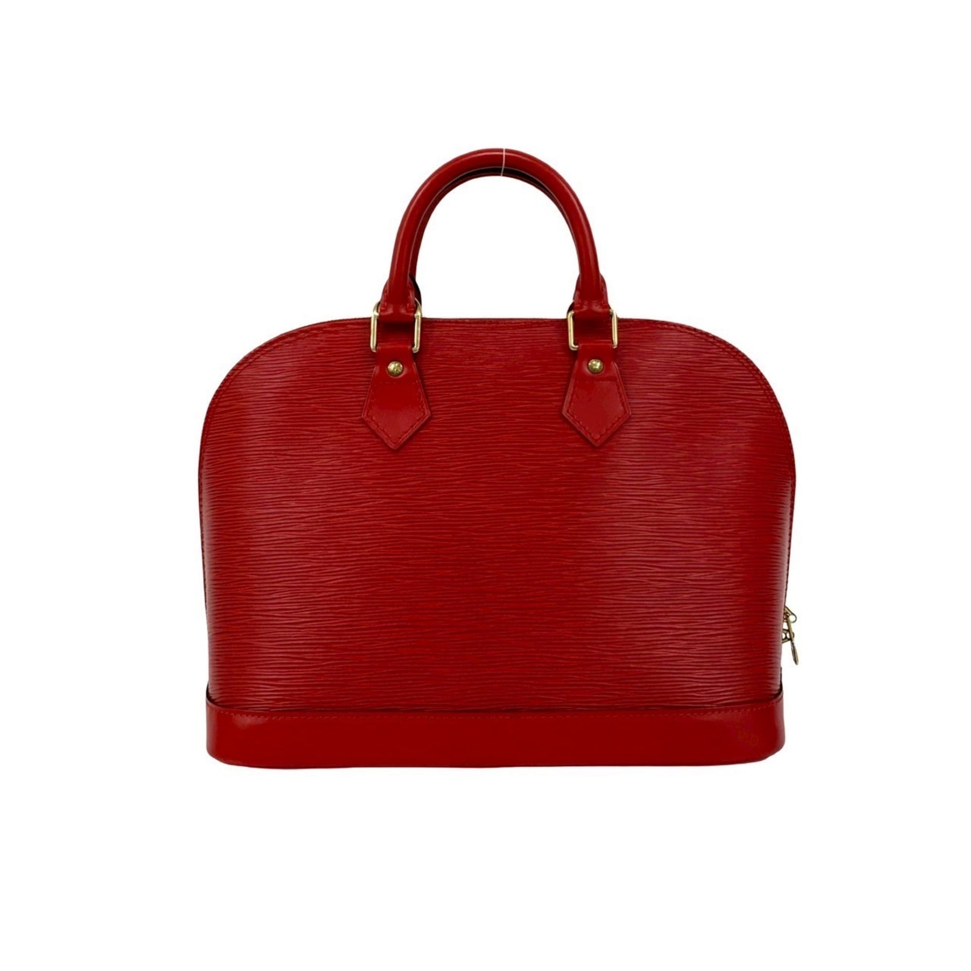 Louis Vuitton Red Color Epi Leather Handbag Tote Bag (Pre-Owned)