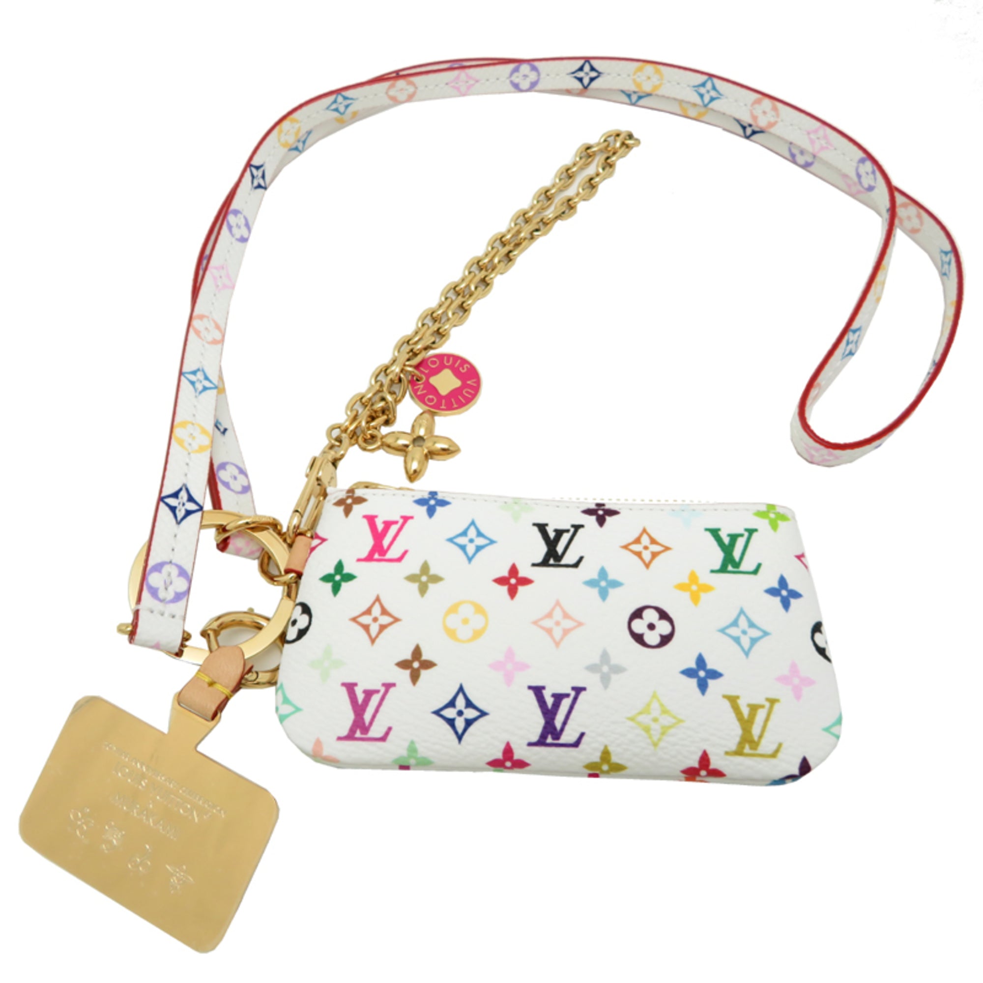 Louis Vuitton White Monogram Multicolore Pouch (Pre-Owned)