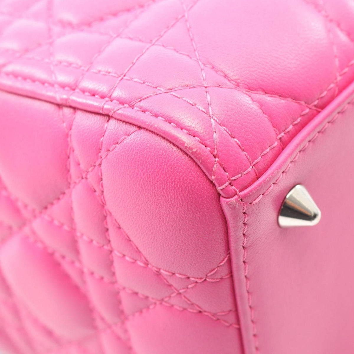 Christian Dior Pink Leather Handbag (Pre-Owned)