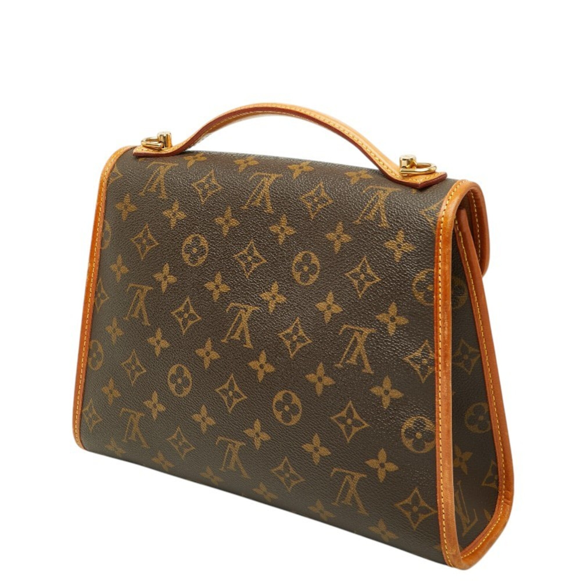 Louis Vuitton Brown Pvc Leather Handbag Shoulder Bag (Pre-Owned)