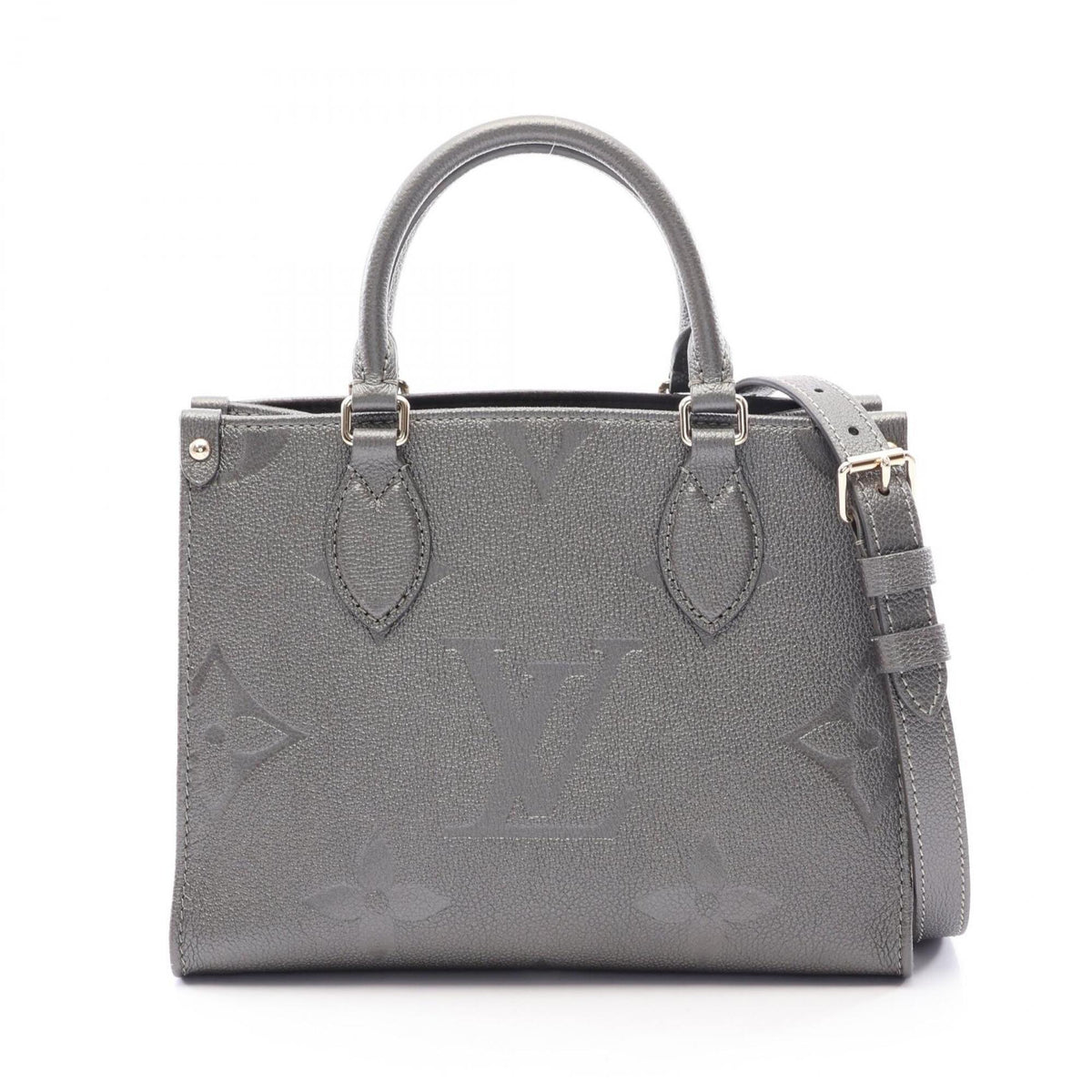 Louis Vuitton Gray Monogram Empreinte Handbag (Pre-Owned)