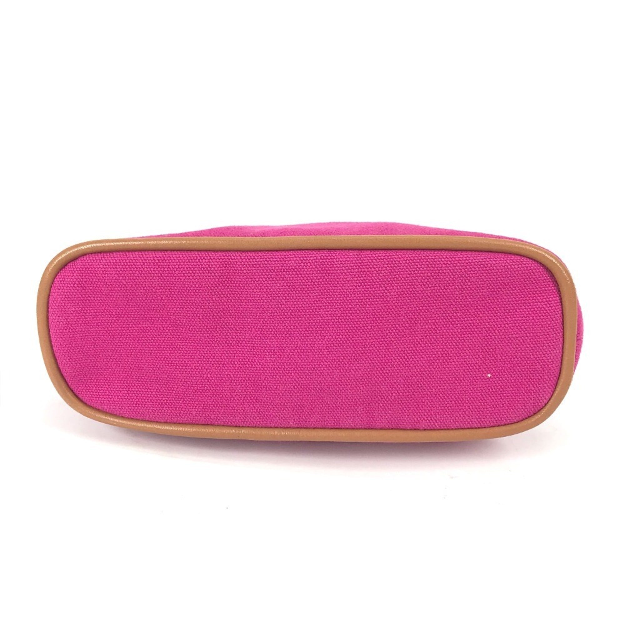 Hermes Pink Canvas Pouch (Pre-Owned)