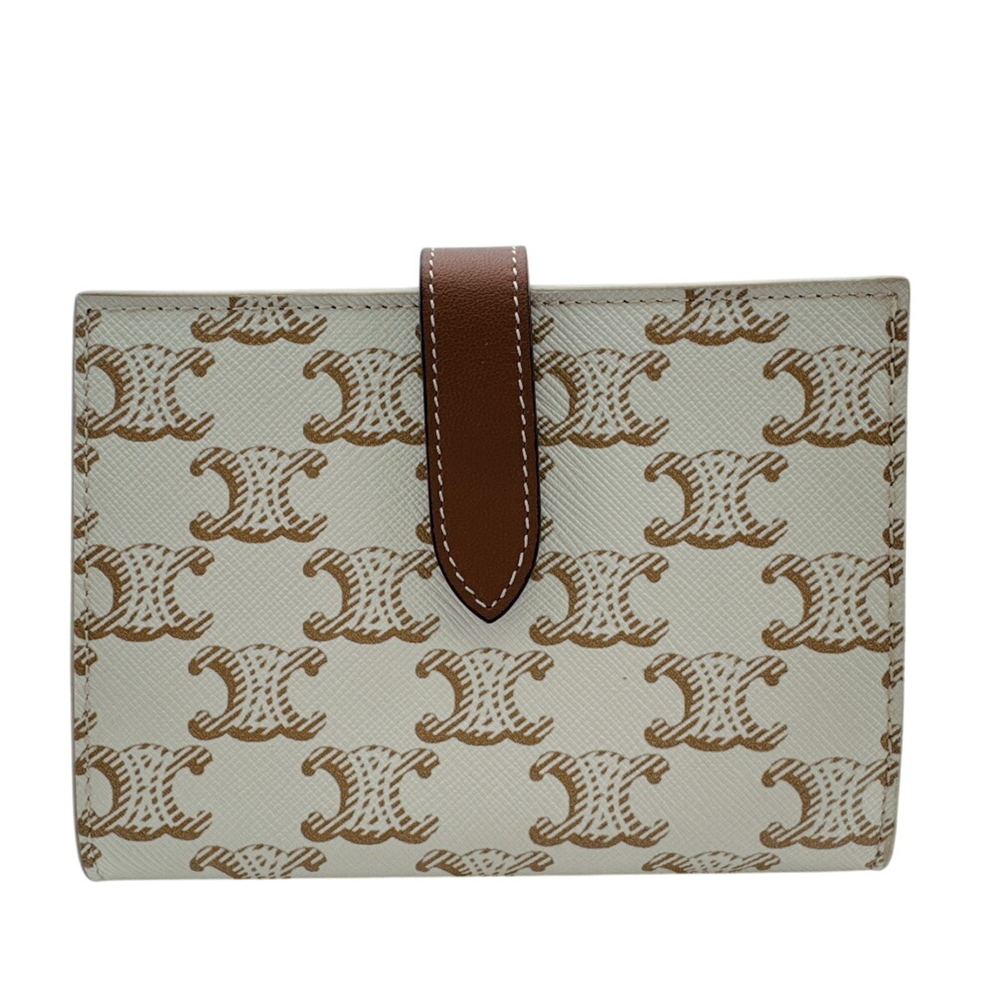 Celine White Leather Wallet (Bi-Fold) (Pre-Owned)