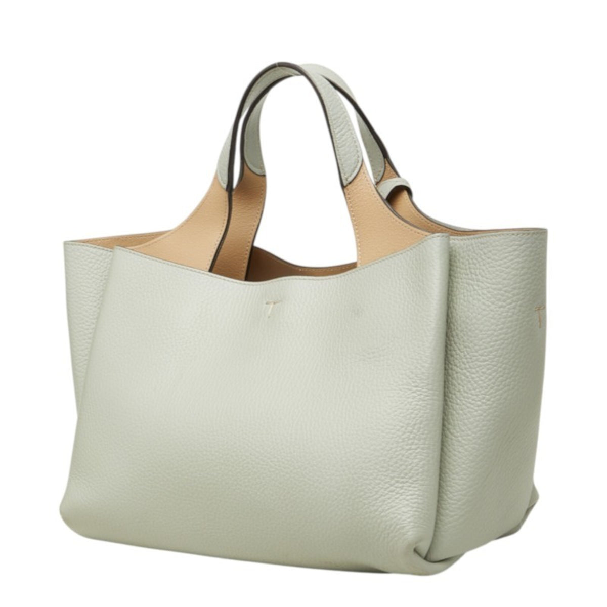 Tod's Light Green Leather Handbag Shoulder Bag (Pre-Owned)