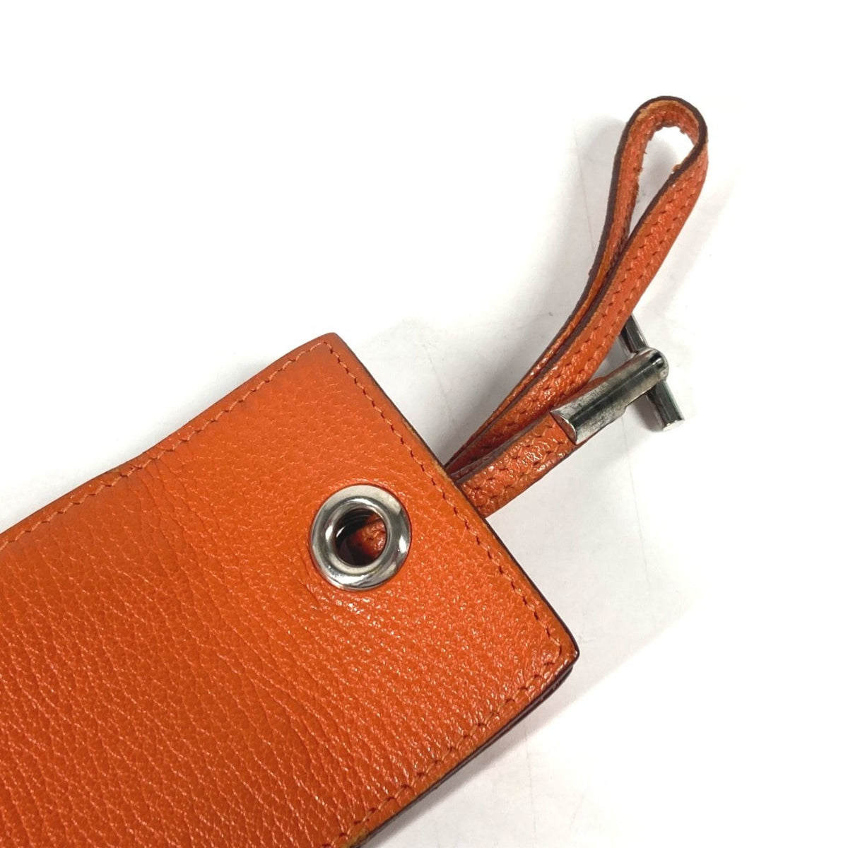 Hermes Orange Leather Pouch (Pre-Owned)