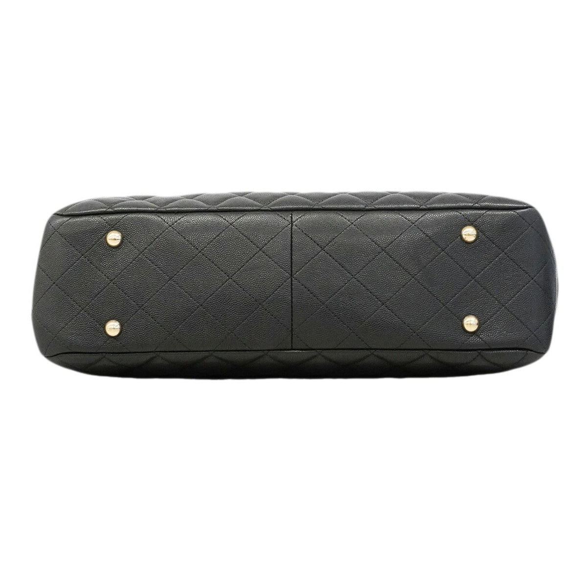 Chanel Black Grained Calfskin Tote Bag (Pre-Owned)