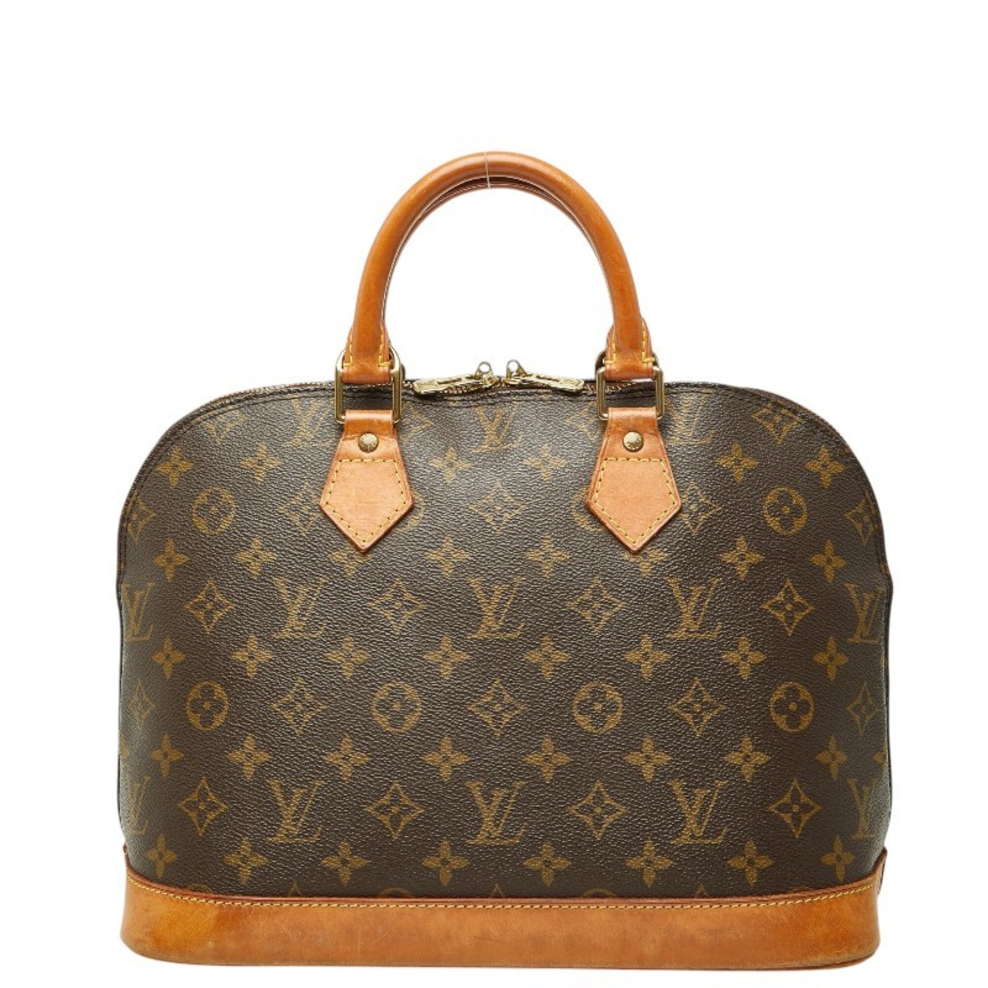 Louis Vuitton Brown Pvc Leather Handbag (Pre-Owned)