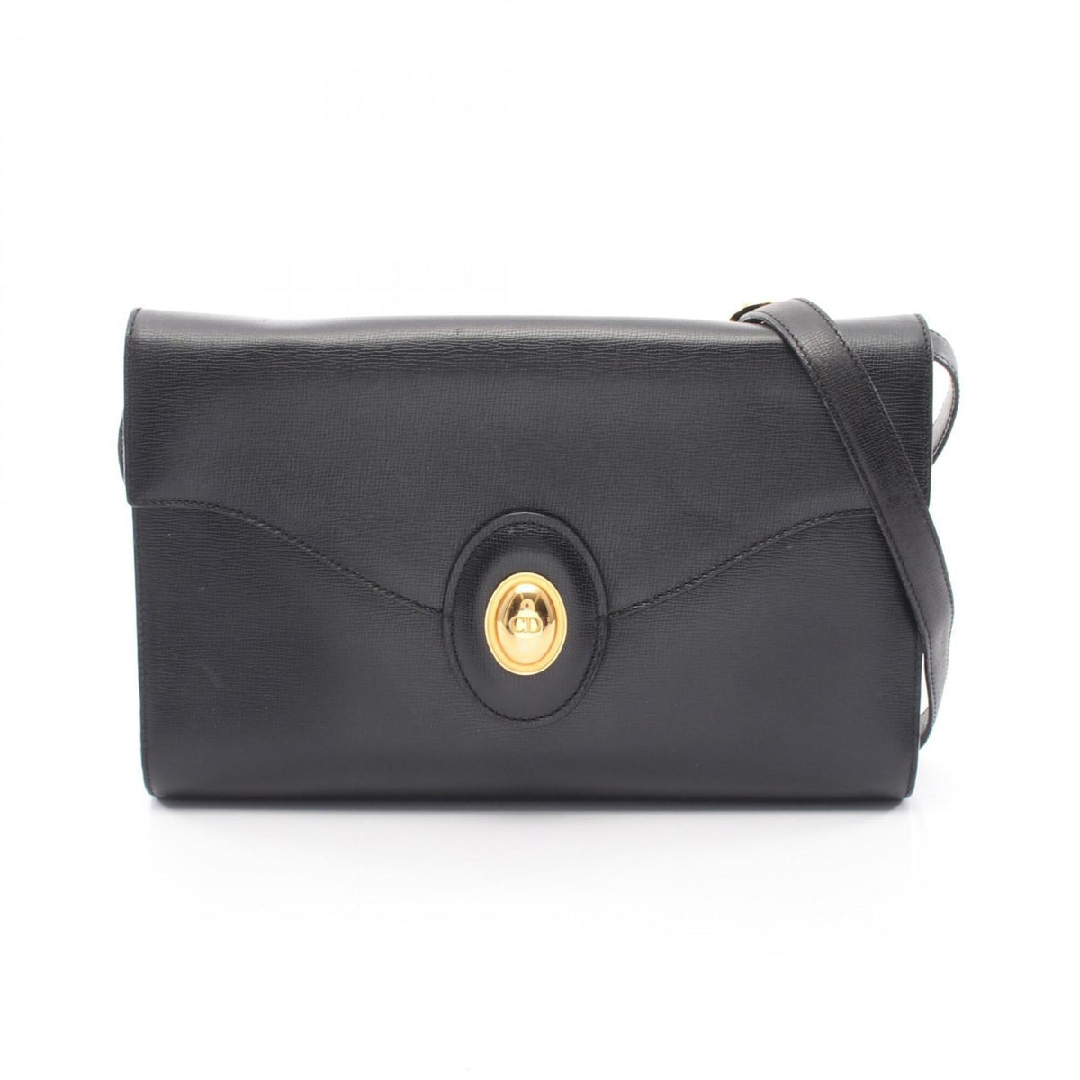 Christian Dior Black Leather Handbag Shoulder Bag (Pre-Owned)