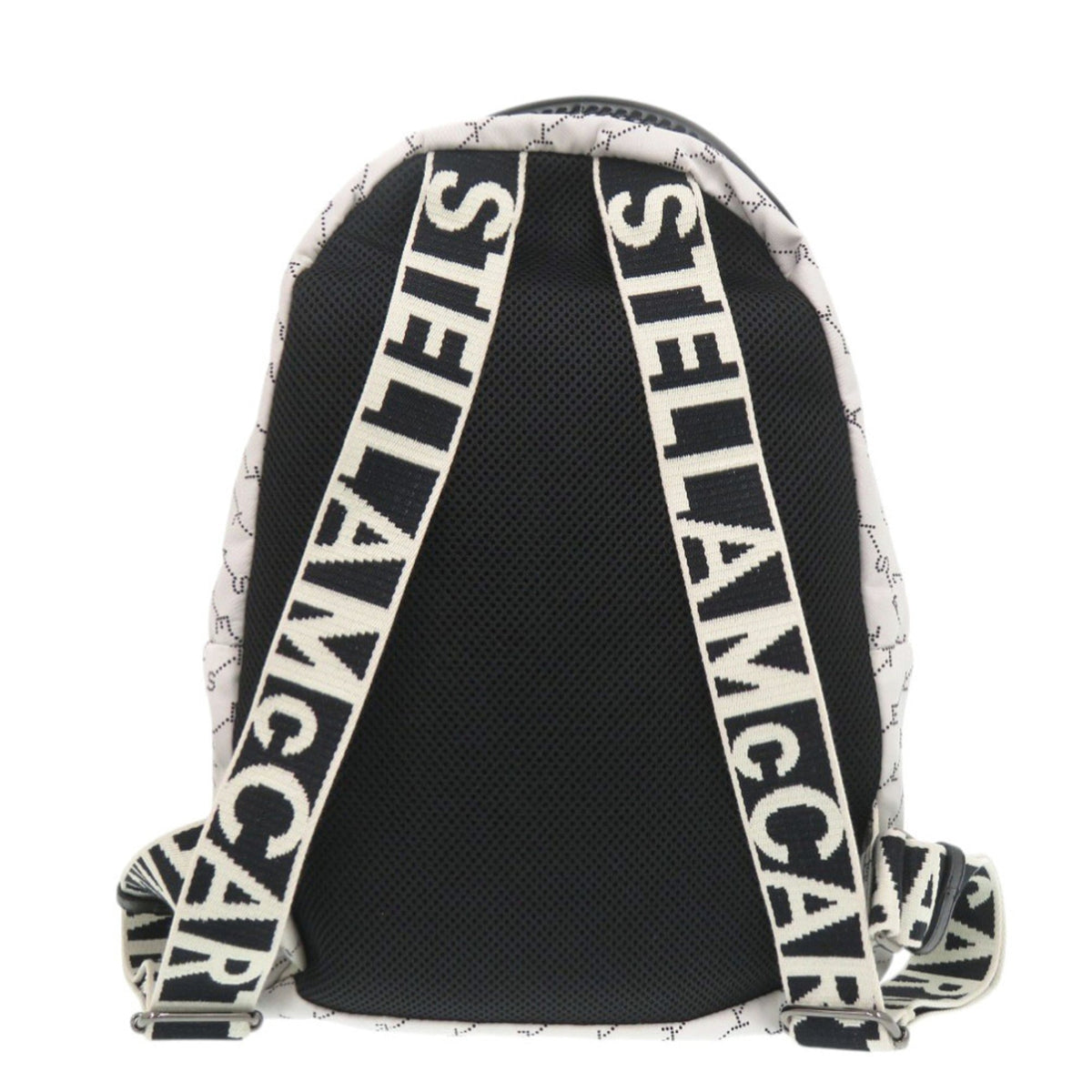 Stella Mccartney Black White Nylon Backpack (Pre-Owned)
