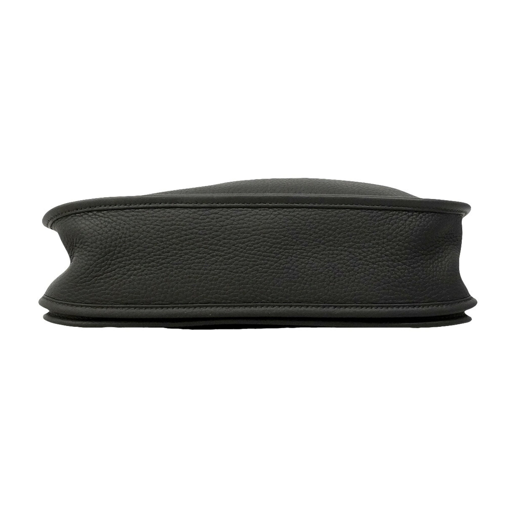Hermes Black Taurillon Clemence Leather Shoulder Bag (Pre-Owned)