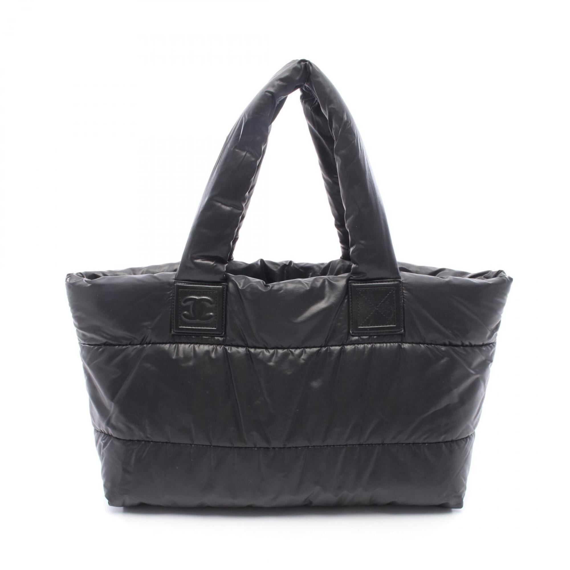Chanel Black Bordeaux Nylon Handbag Tote Bag (Pre-Owned)