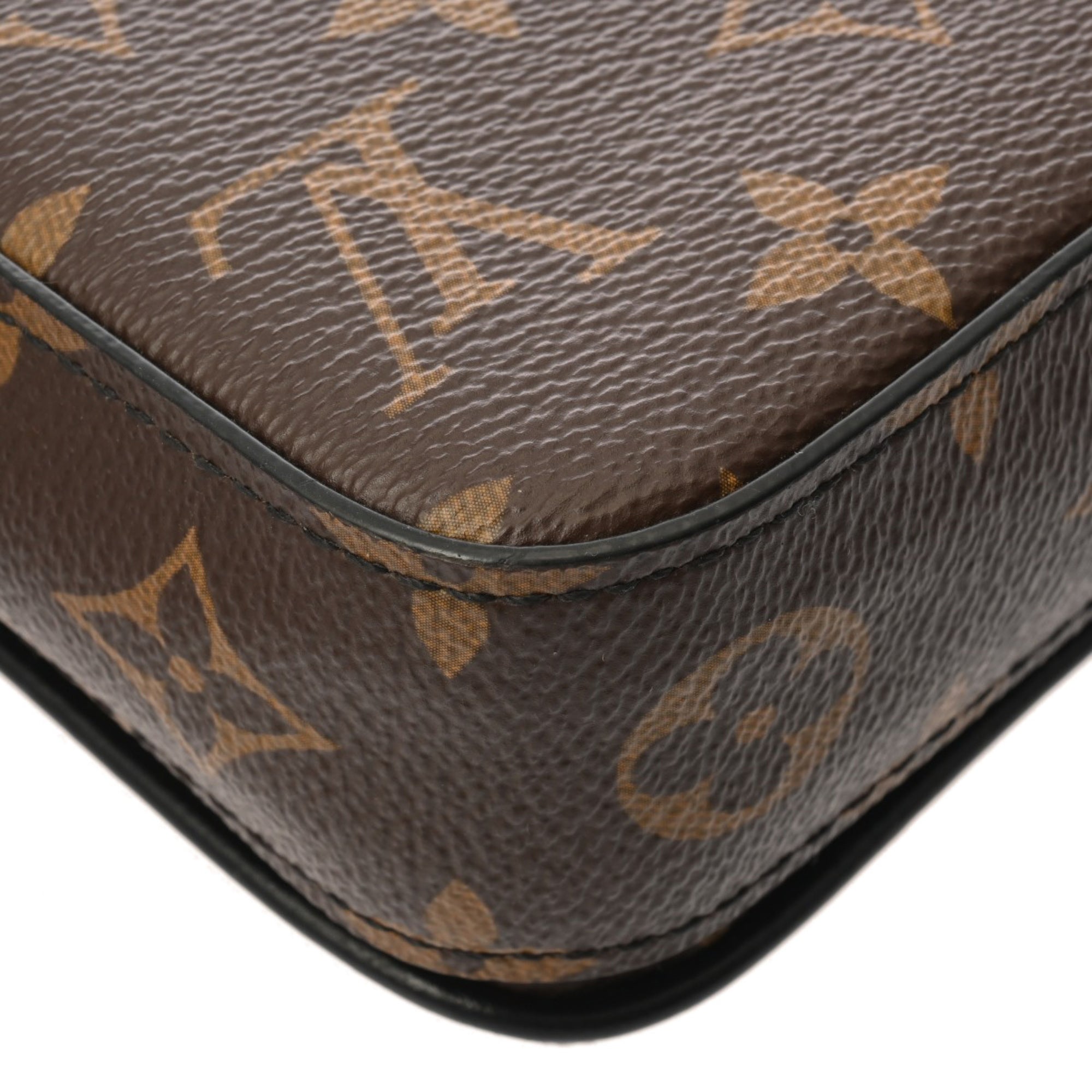 Louis Vuitton Black Brown Monogram Shoulder Bag (Pre-Owned)