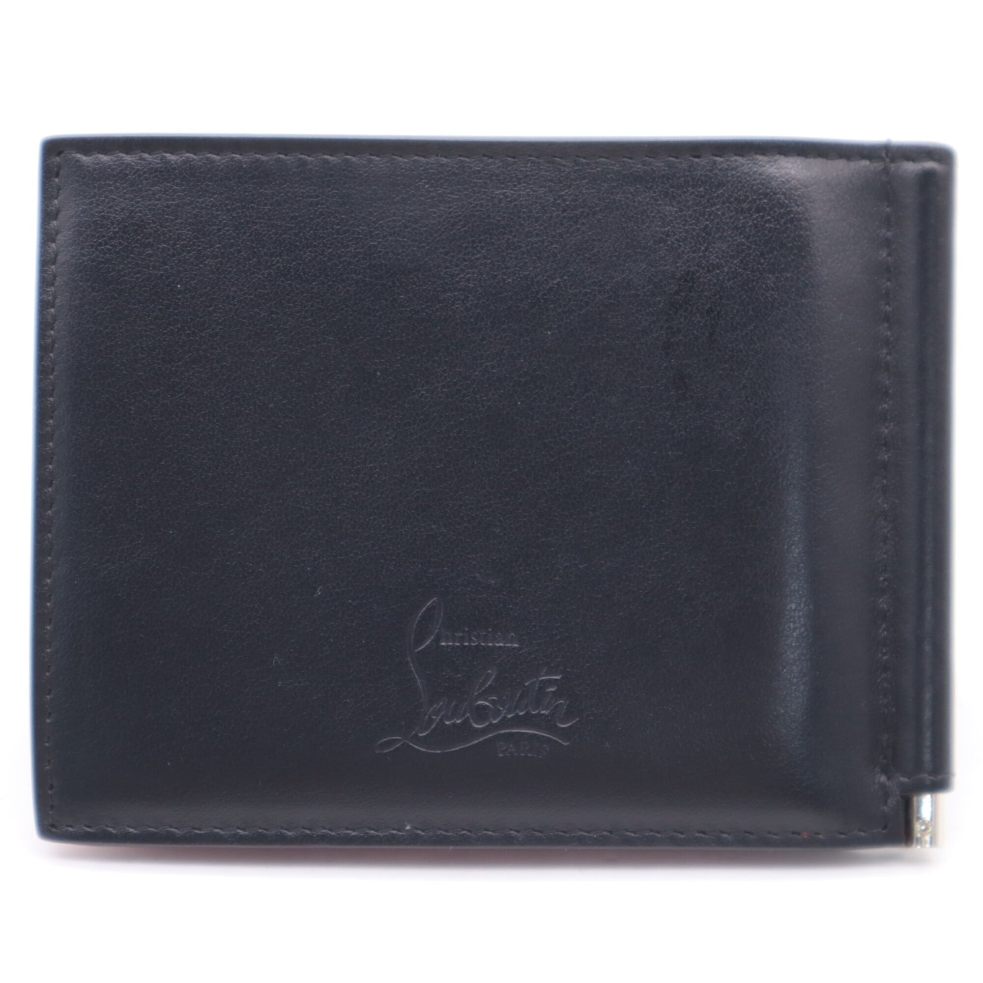 Christian Louboutin Black Leather Wallet (Bi-Fold) (Pre-Owned)