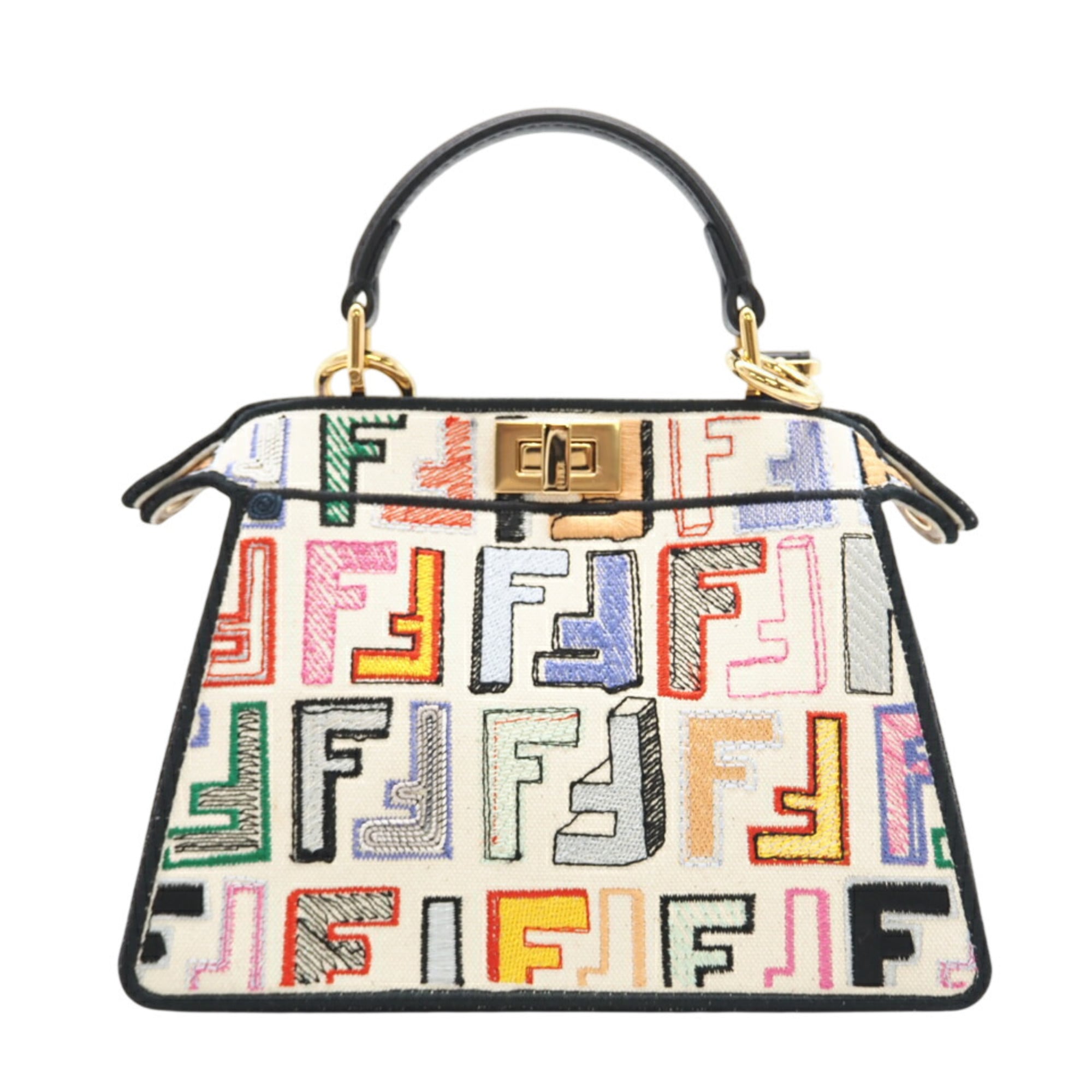 Fendi Multi-Color Canvas Handbag (Pre-Owned)