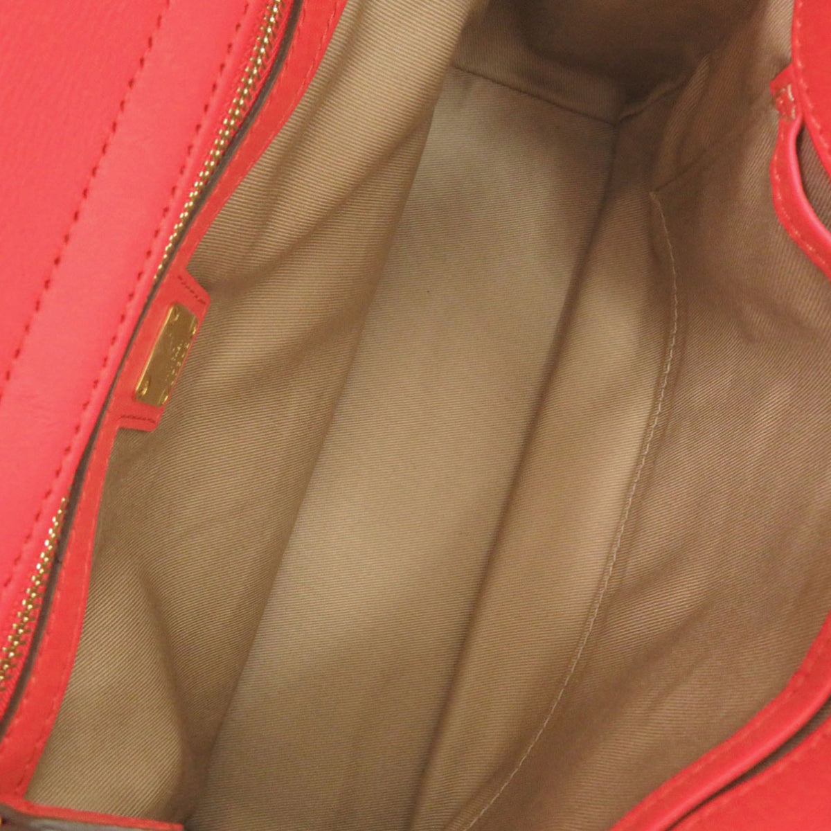 Mcm Red Color Leather Handbag (Pre-Owned)