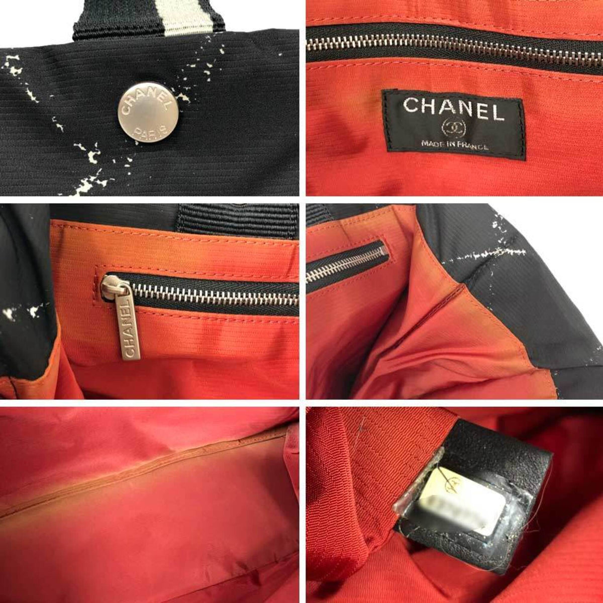 Chanel Black Nylon Canvas Tote Bag (Pre-Owned)