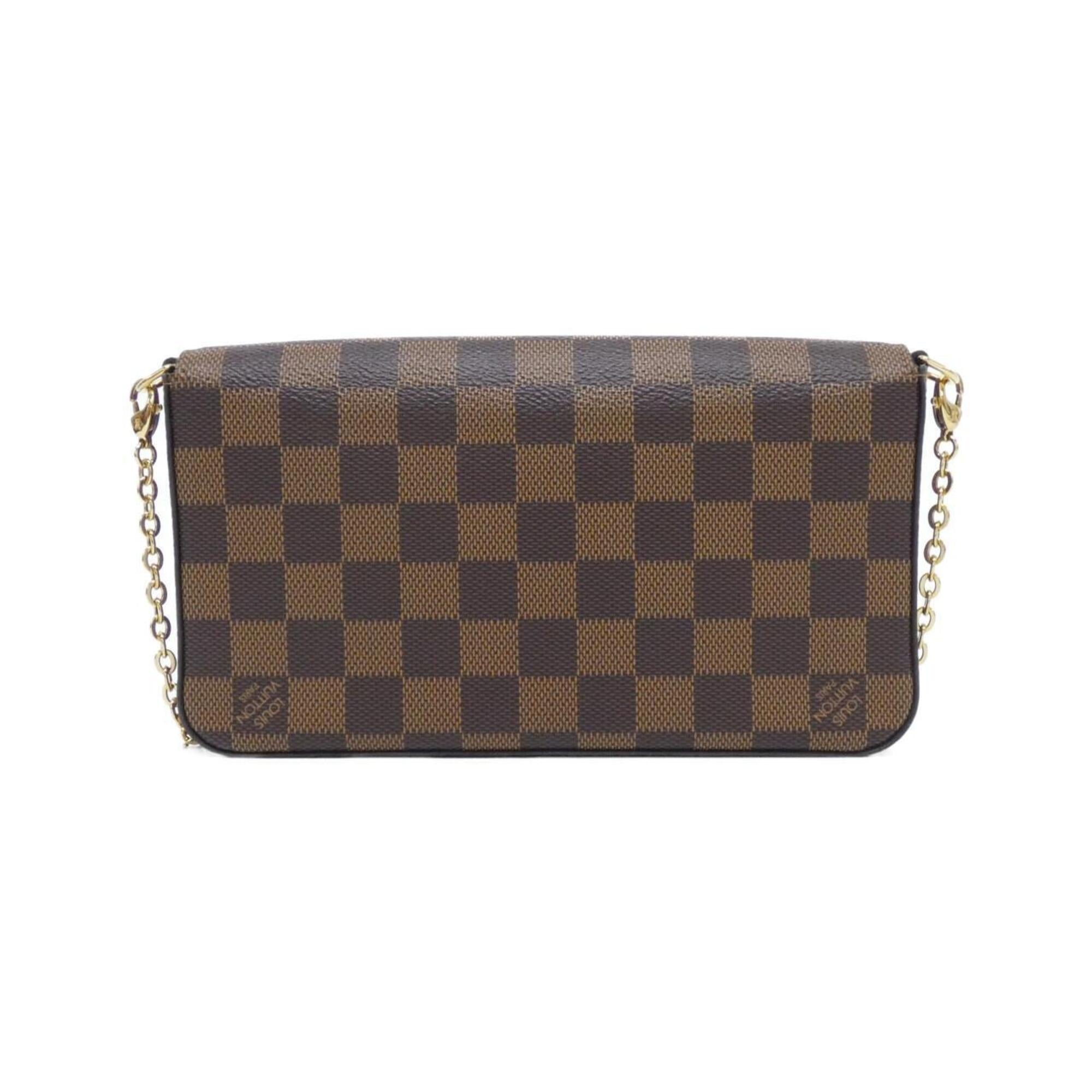 Louis Vuitton Ebene Coated Canvas Pochette Shoulder Bag (Pre-Owned)