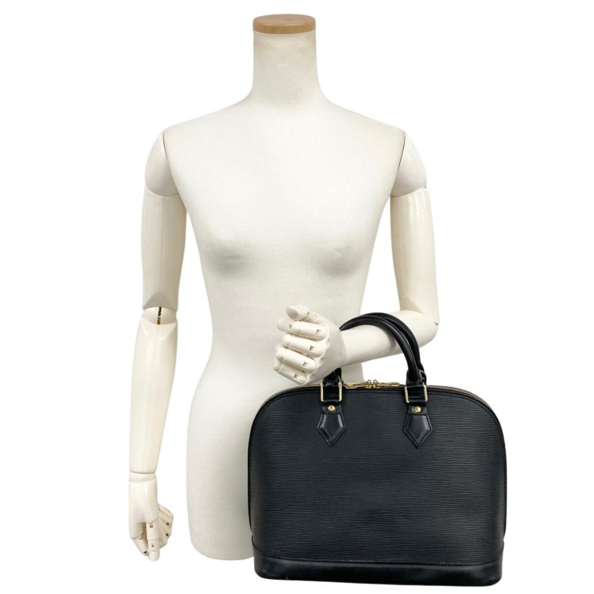 Louis Vuitton Black Galle Noir Epi Leather Handbag (Pre-Owned)