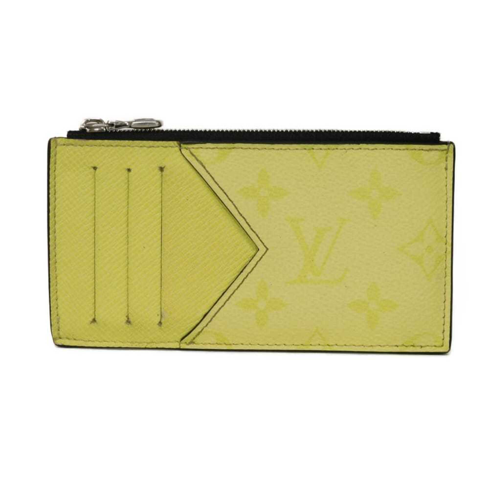 Louis Vuitton Yellow Taigarama Coin Purse/Coin Case (Pre-Owned)