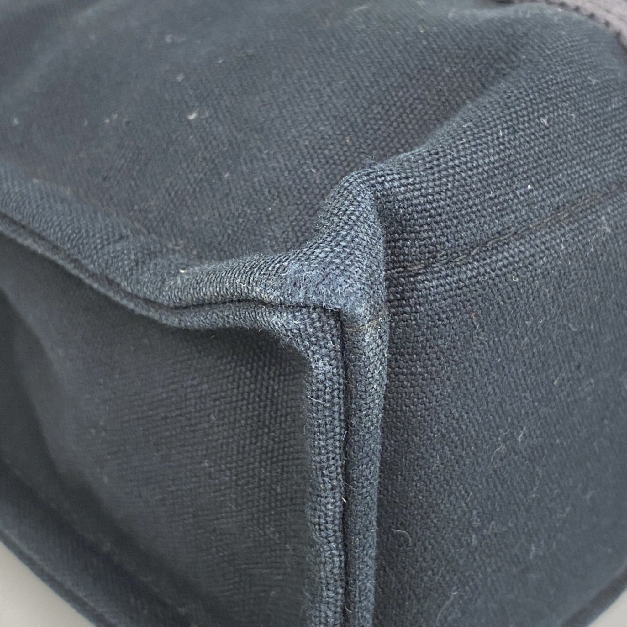 Hermes Black Canvas Tote Bag (Pre-Owned)