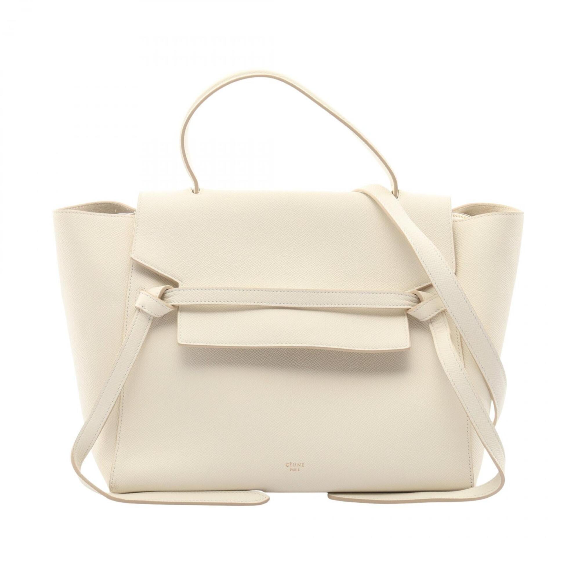 Celine White Leather Handbag (Pre-Owned)