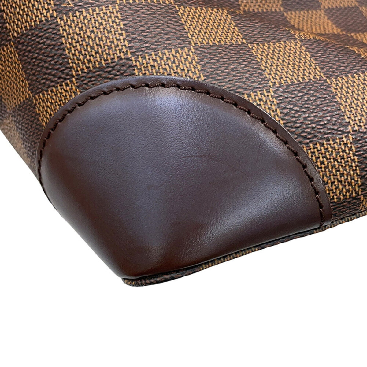 Louis Vuitton Damier Damier Canvas Ebene Red Color Damier Canvas Handbag Shoulder Bag Tote Bag (Pre-Owned)