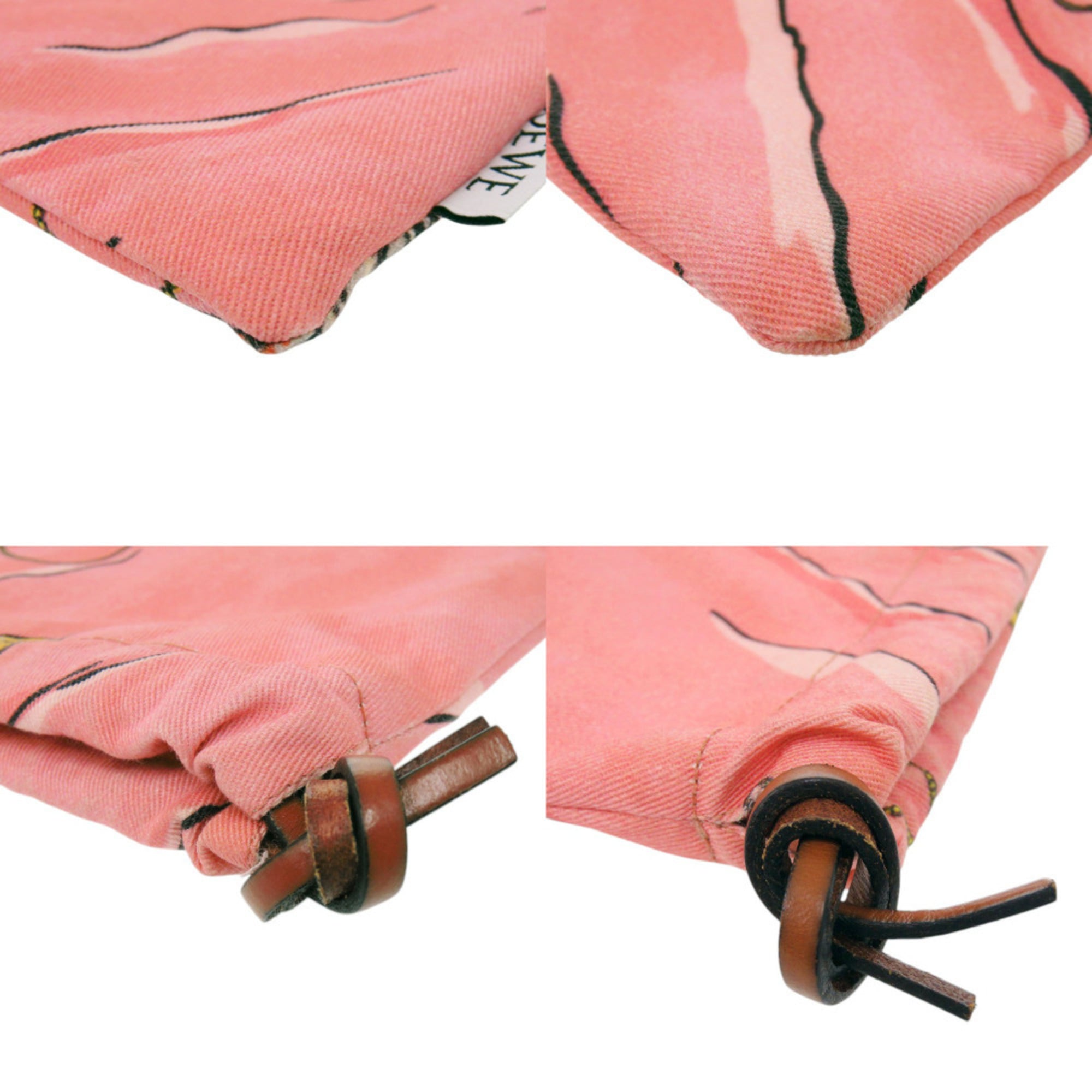 Loewe Pink Cotton Pouch (Pre-Owned)