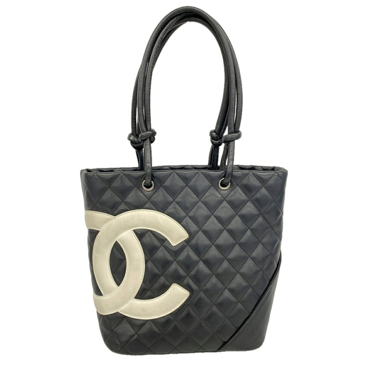 Chanel Black Leather Tote Bag (Pre-Owned)