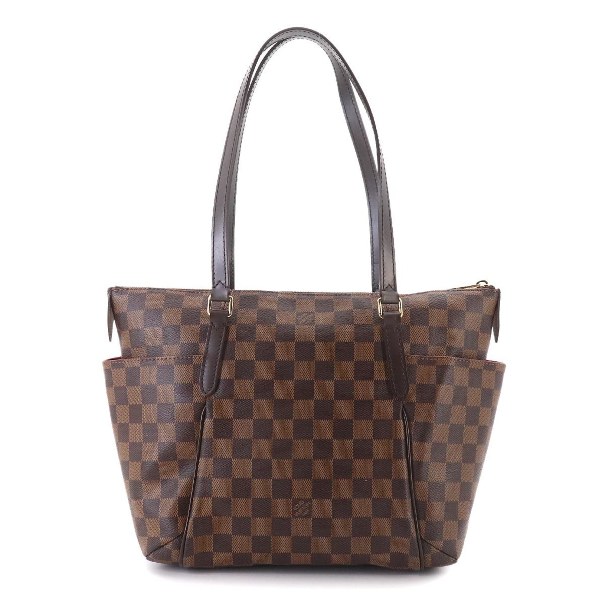 Louis Vuitton Brown Damier Canvas Ebene Damier Canvas Handbag Tote Bag (Pre-Owned)