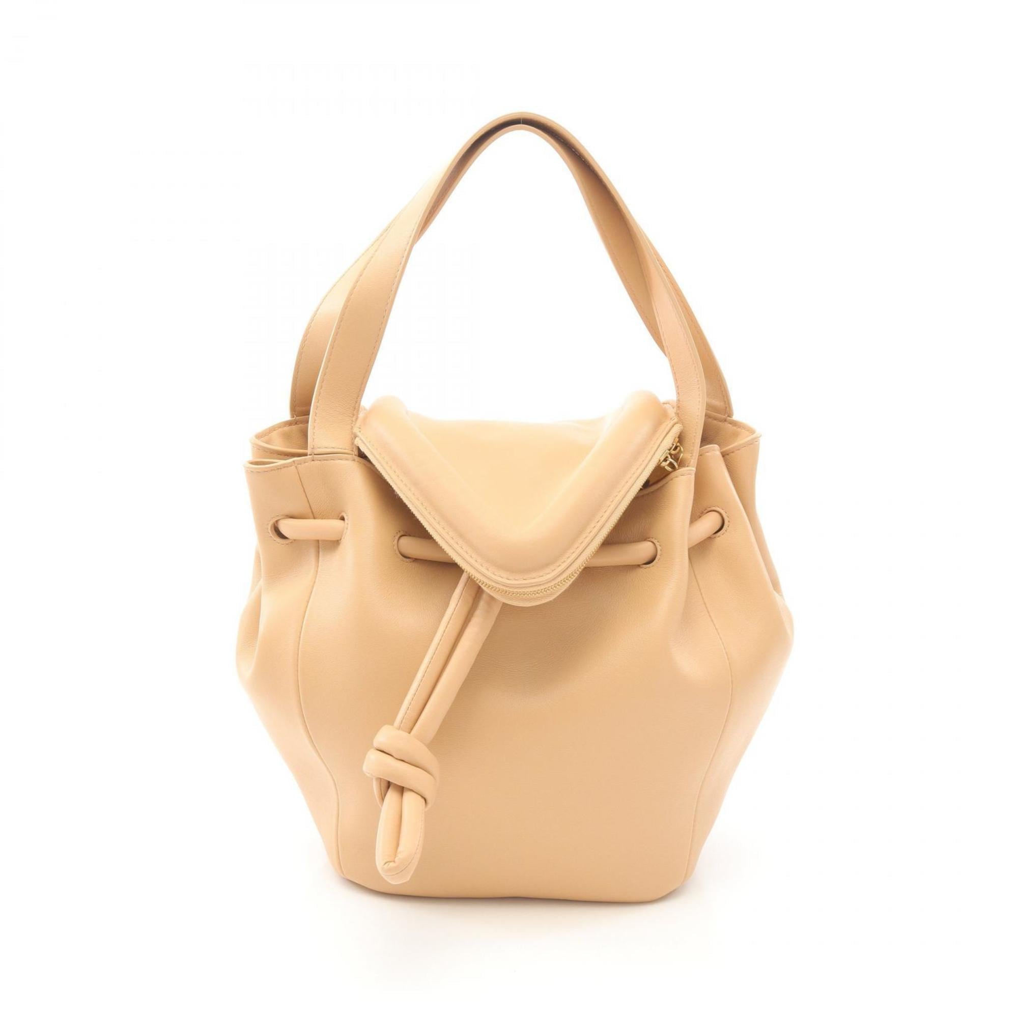 Bottega Veneta Beige Leather Handbag (Pre-Owned)