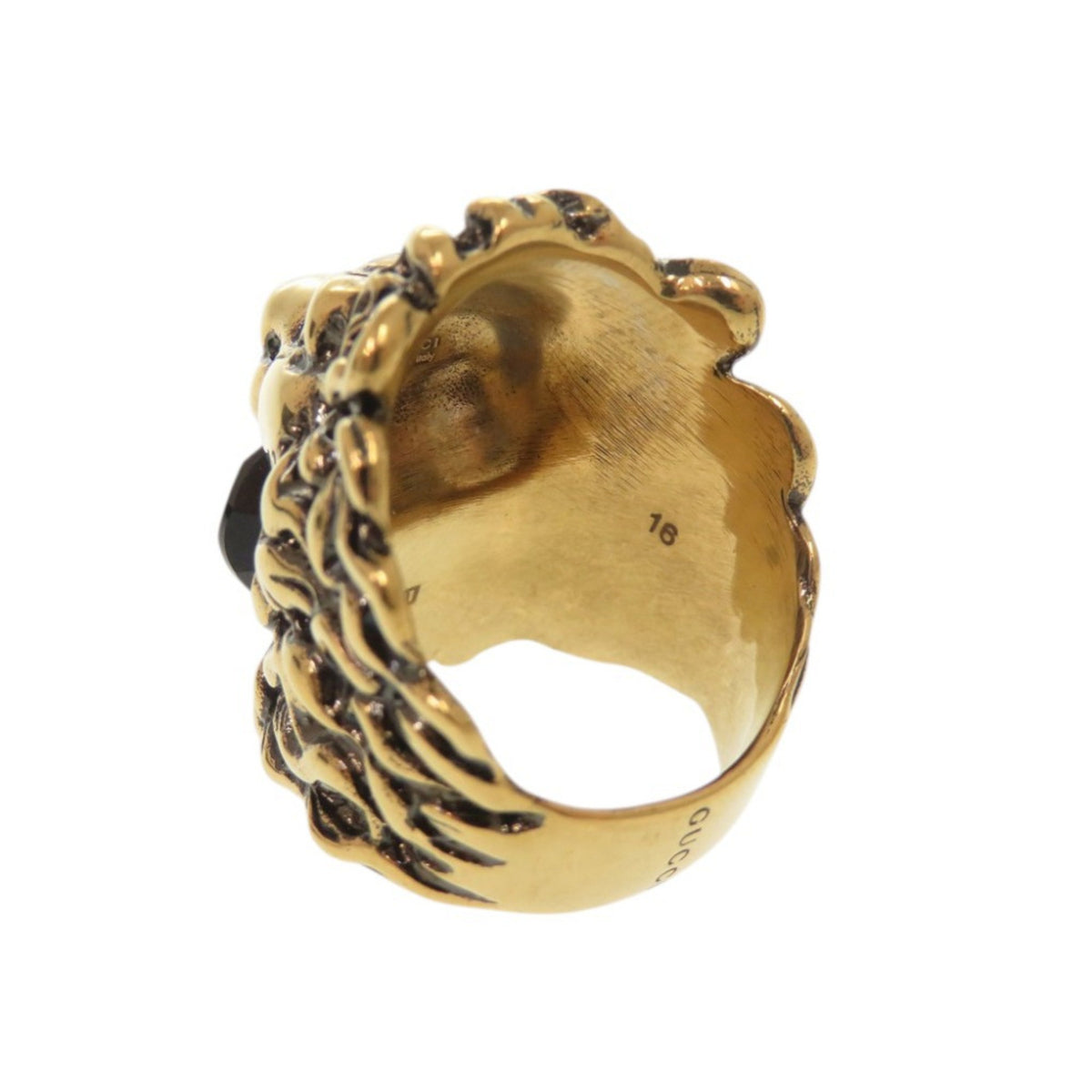 Gucci Gold Metal Band Ring (Pre-Owned)