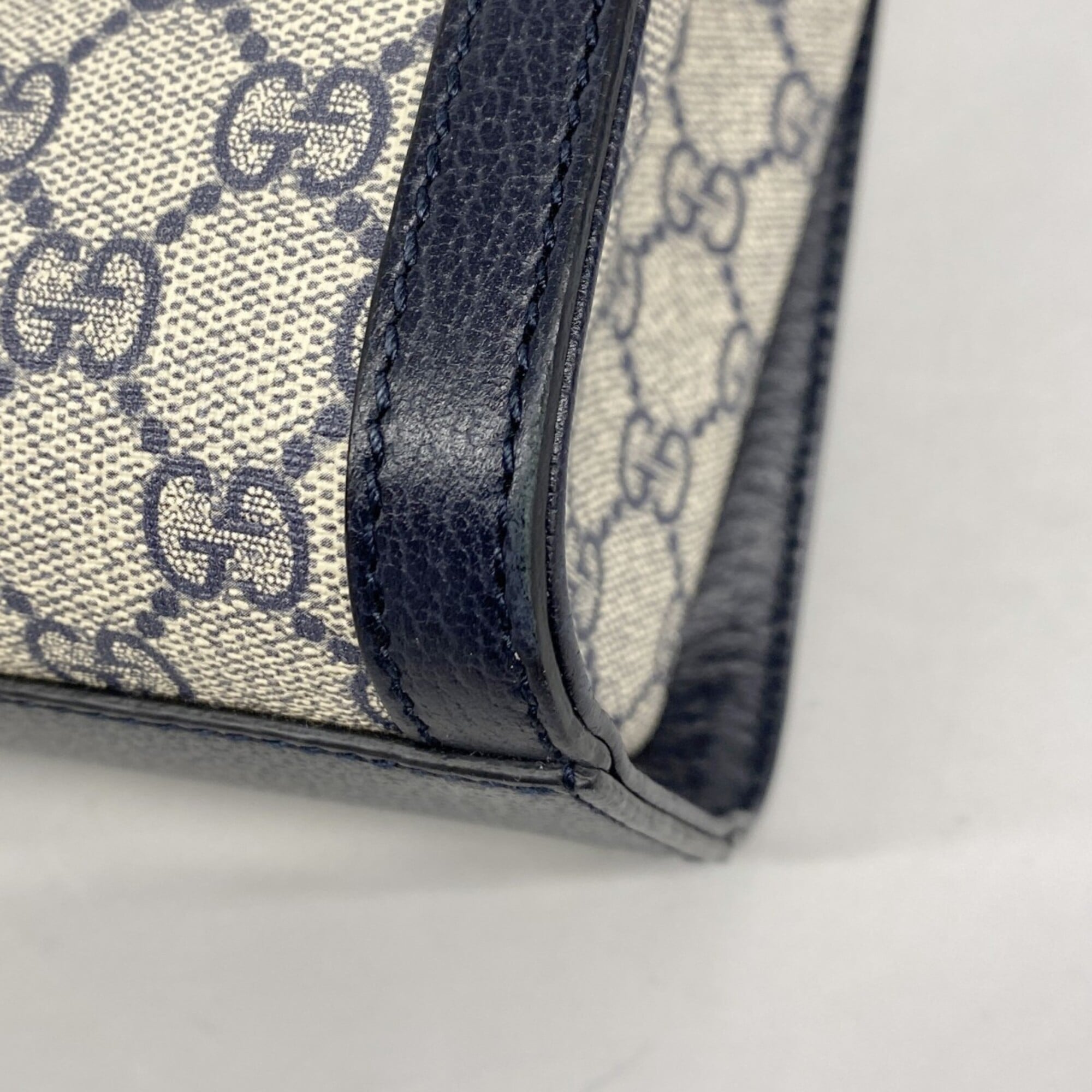Gucci Navy Pvc Handbag (Pre-Owned)